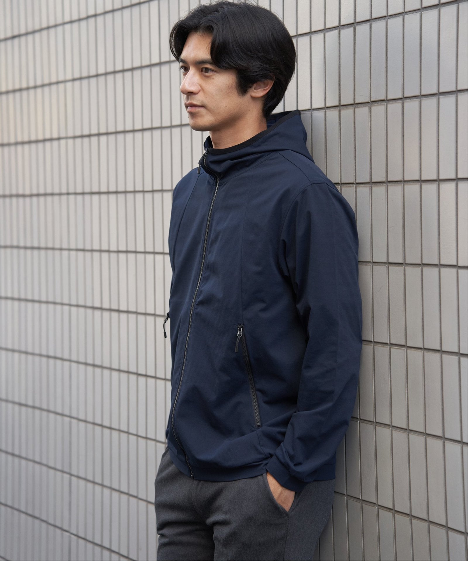 吸水速乾／UVカット】ドライメッシュZIPパーカ,ikka| TOKYO DESIGN CHANNEL
