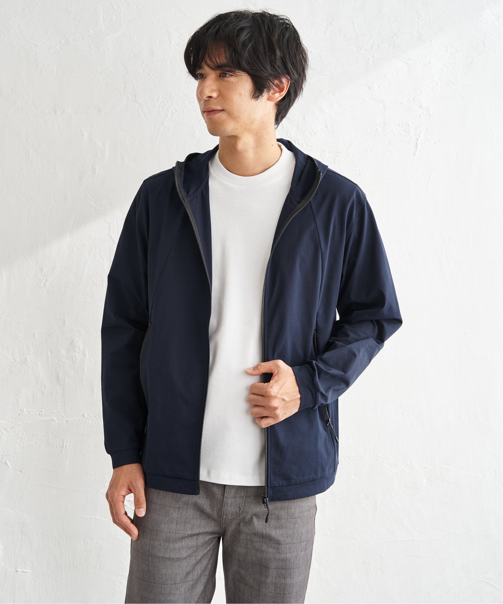 吸水速乾／UVカット】ドライメッシュZIPパーカ,ikka| TOKYO DESIGN CHANNEL