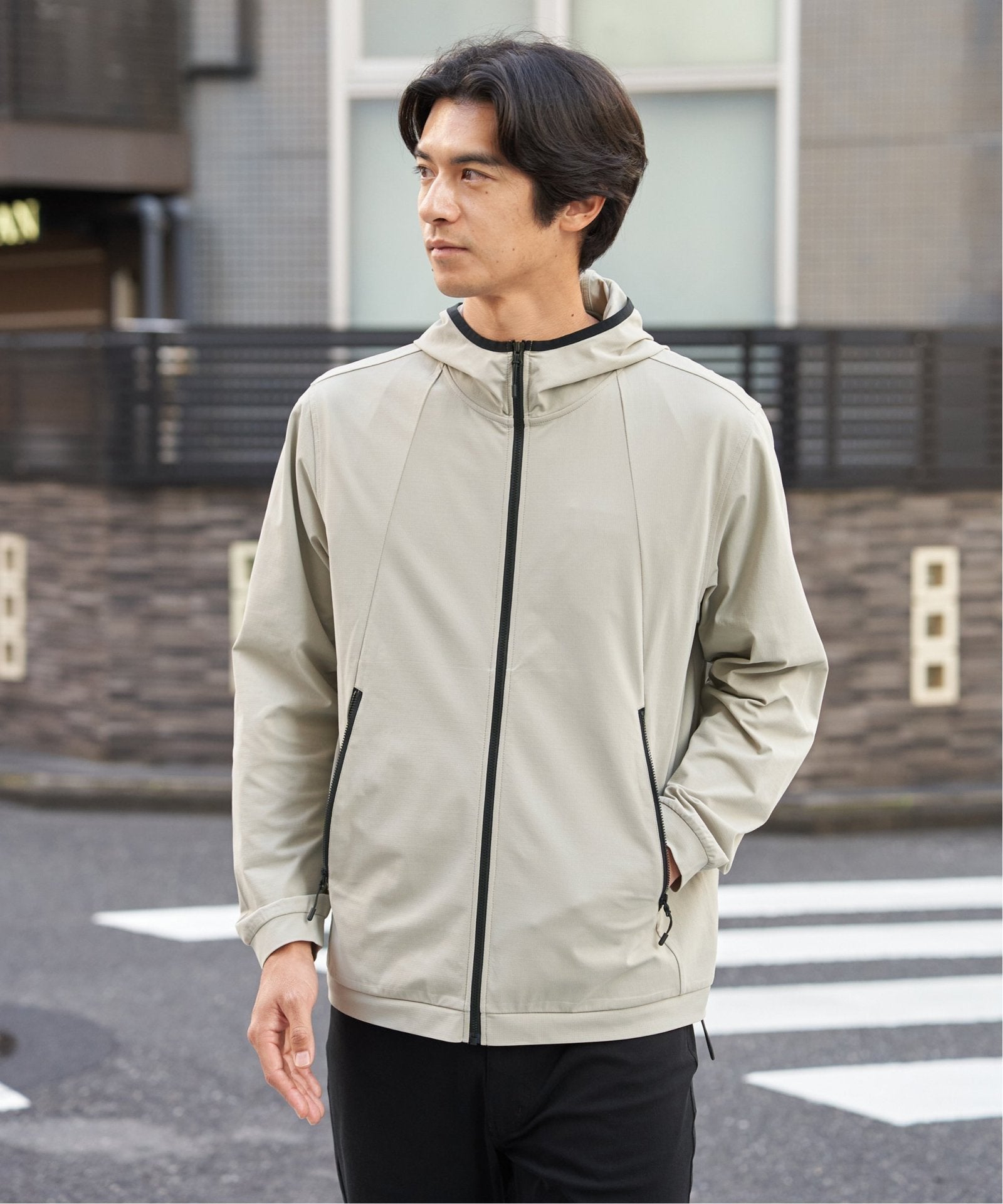 吸水速乾／UVカット】ドライメッシュZIPパーカ,ikka| TOKYO DESIGN CHANNEL