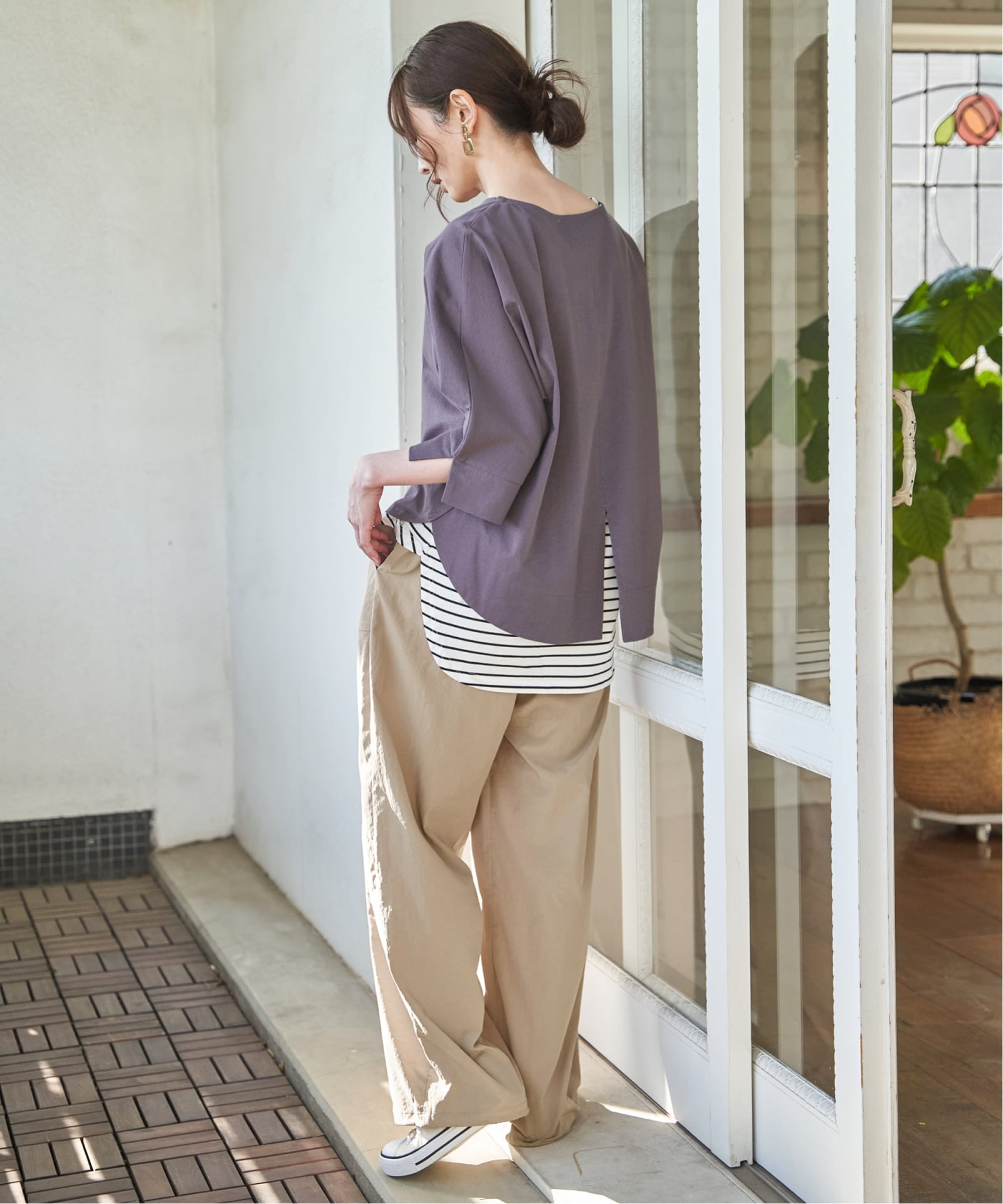接触冷感／速乾】ドライテックチノベイカーパンツ,ikka| TOKYO DESIGN