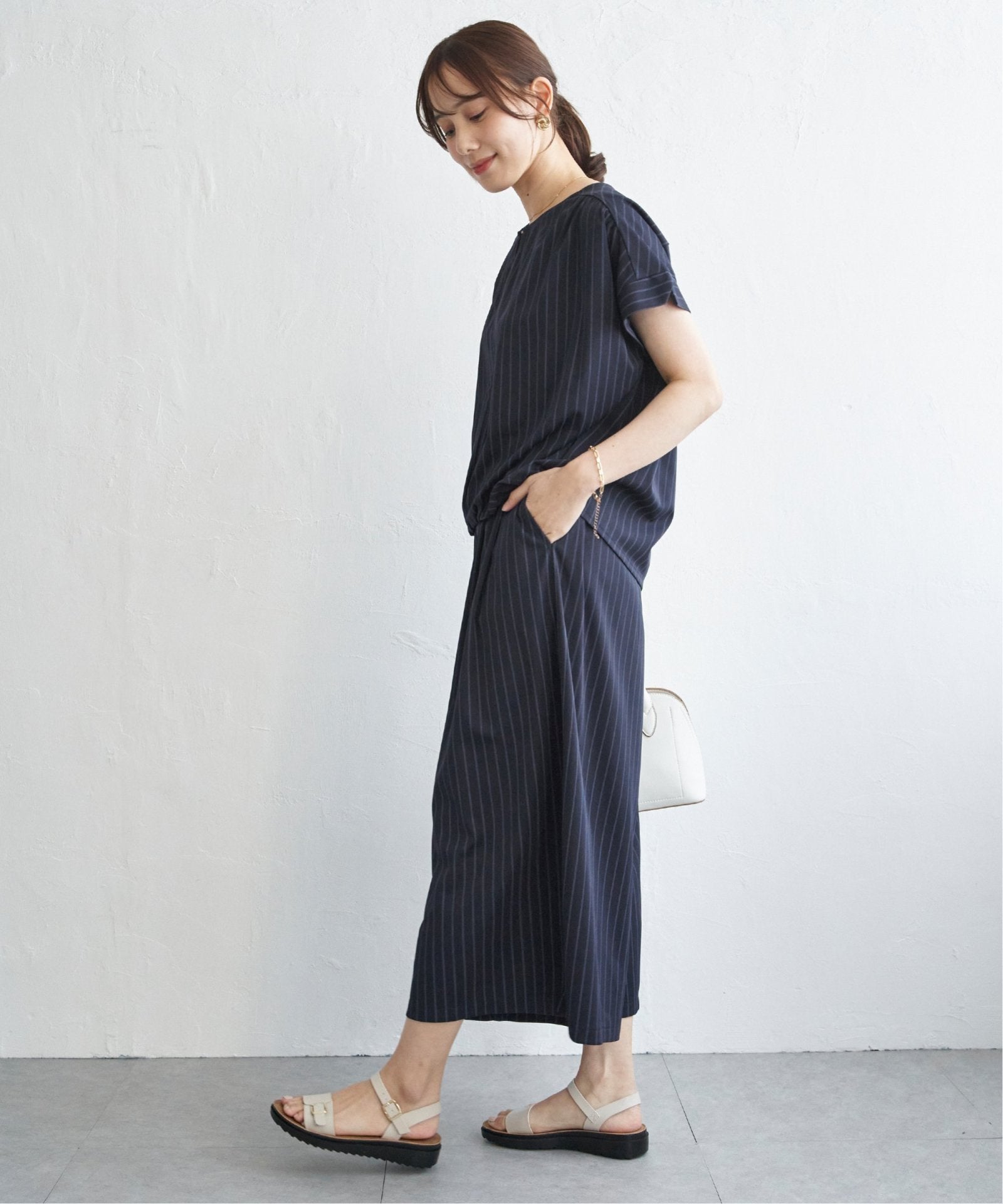 セットアップ対応】GOKU楽冷感スリットガウチョ,ikka| TOKYO DESIGN