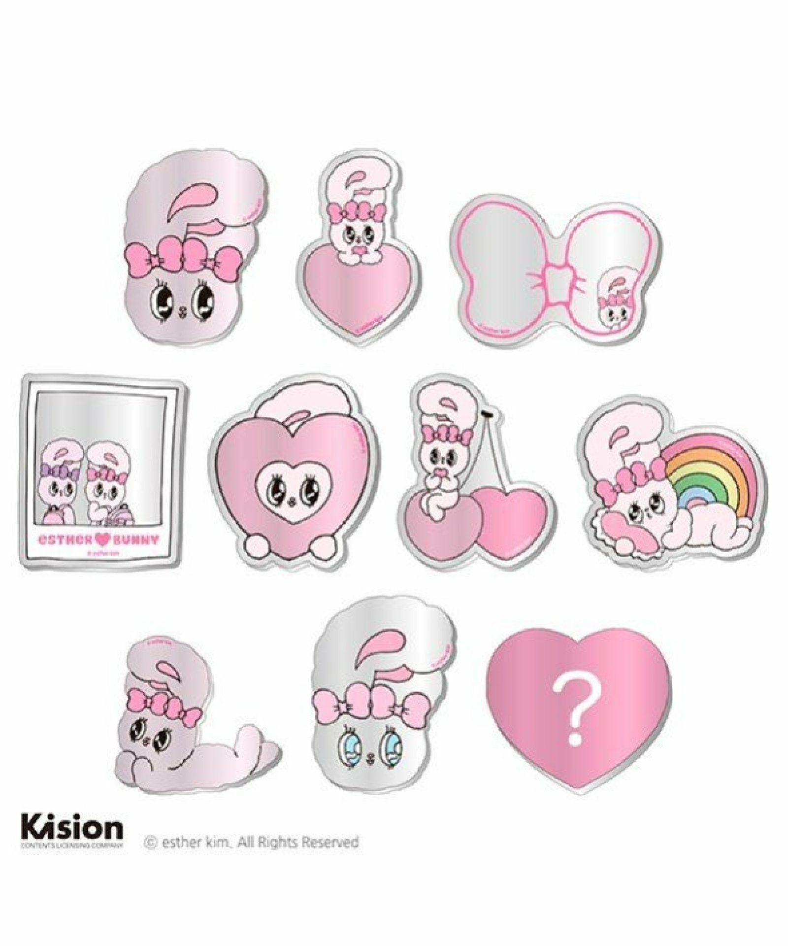エスターバニー シークレットアクリルミラーシール
