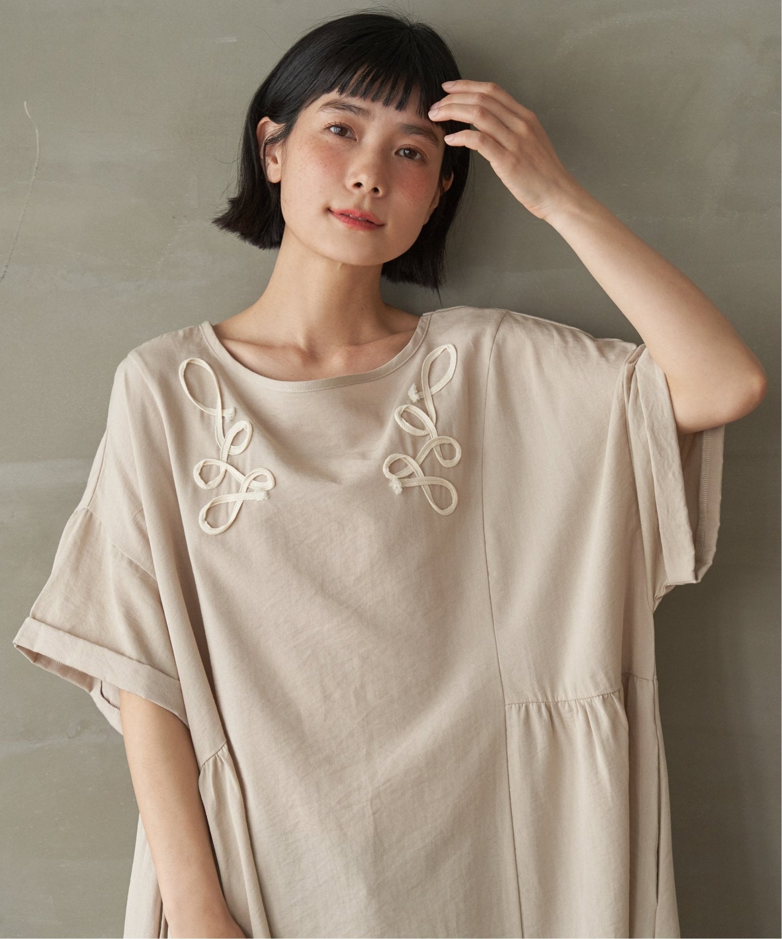 コード刺繍ロングワンピース,LBC| TOKYO DESIGN CHANNEL