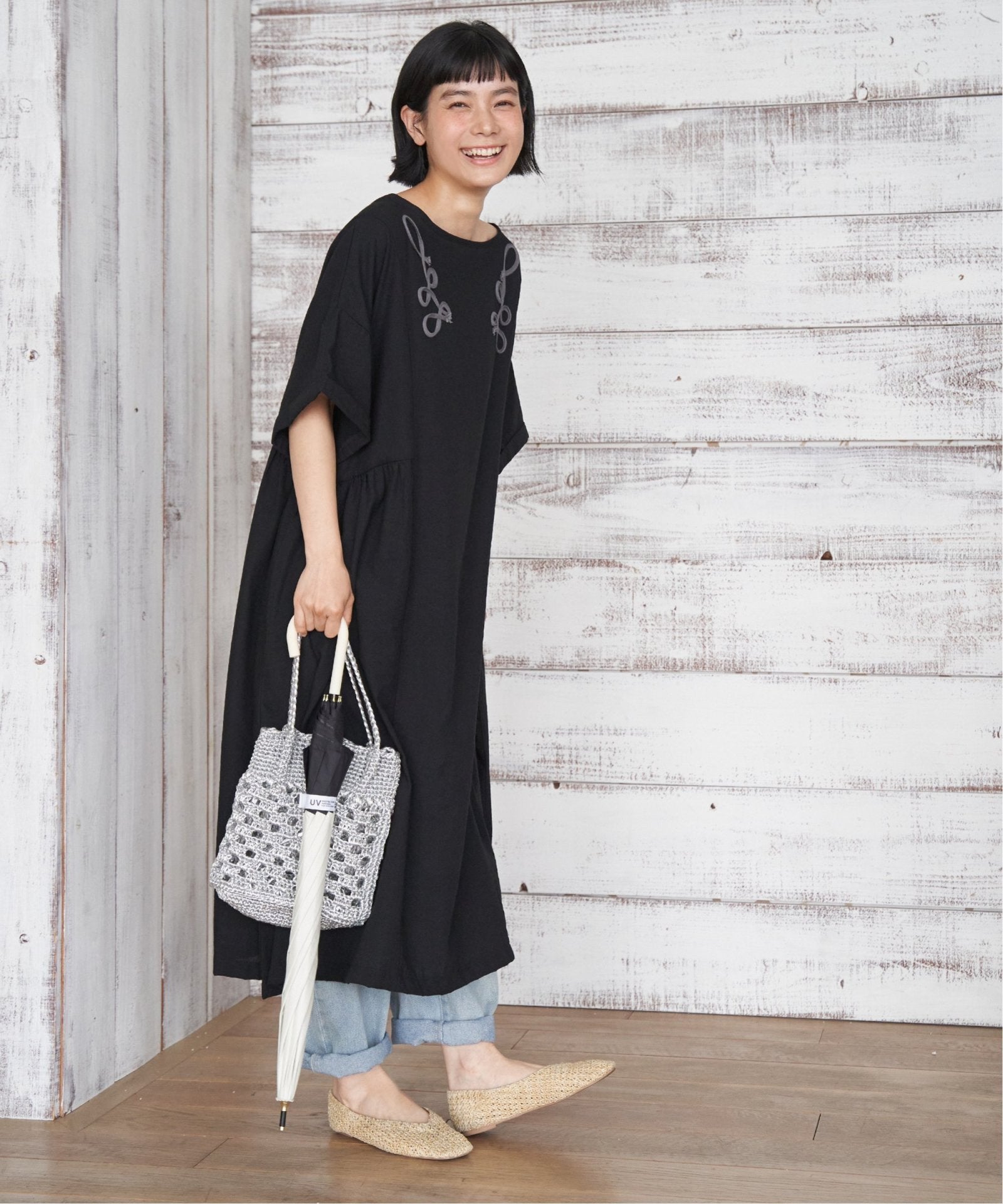コード刺繍ロングワンピース,LBC| TOKYO DESIGN CHANNEL