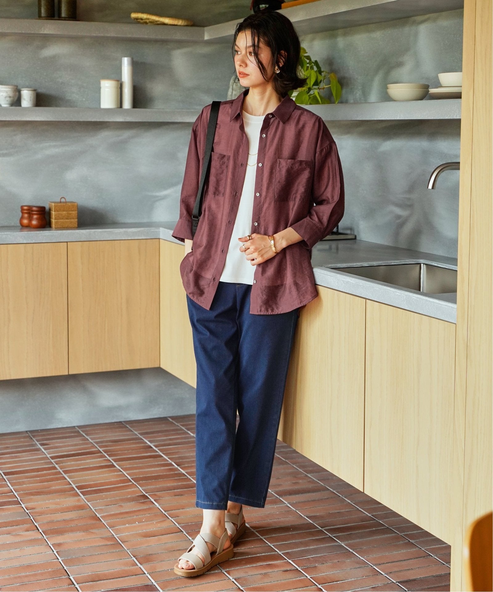 即日発送 お得だ値】シアーシャツアンサンブル【2点セット】,ikka| TOKYO DESIGN