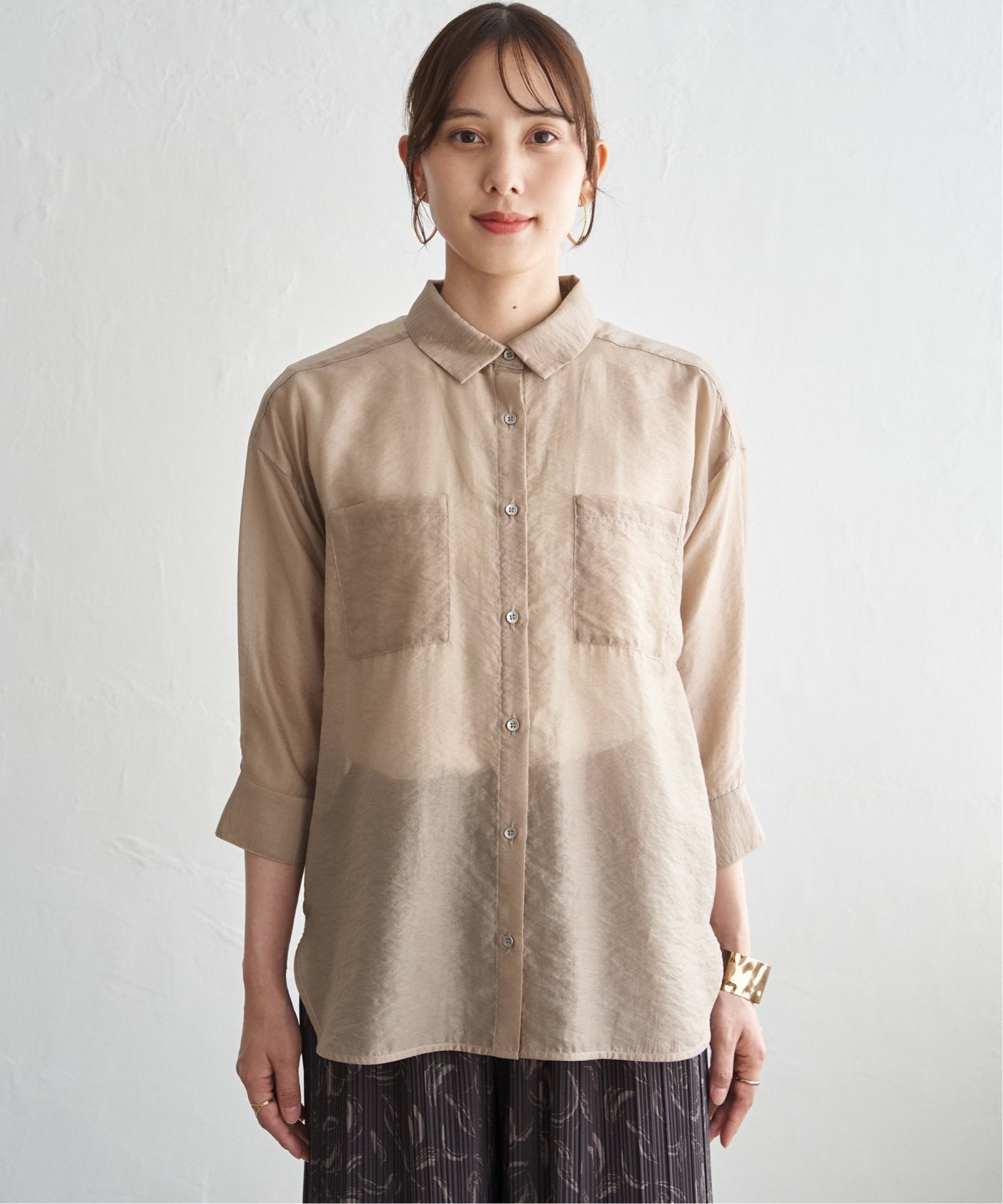★33★さん専用ページ お得だ値】シアーシャツアンサンブル【2点セット】,ikka| TOKYO DESIGN