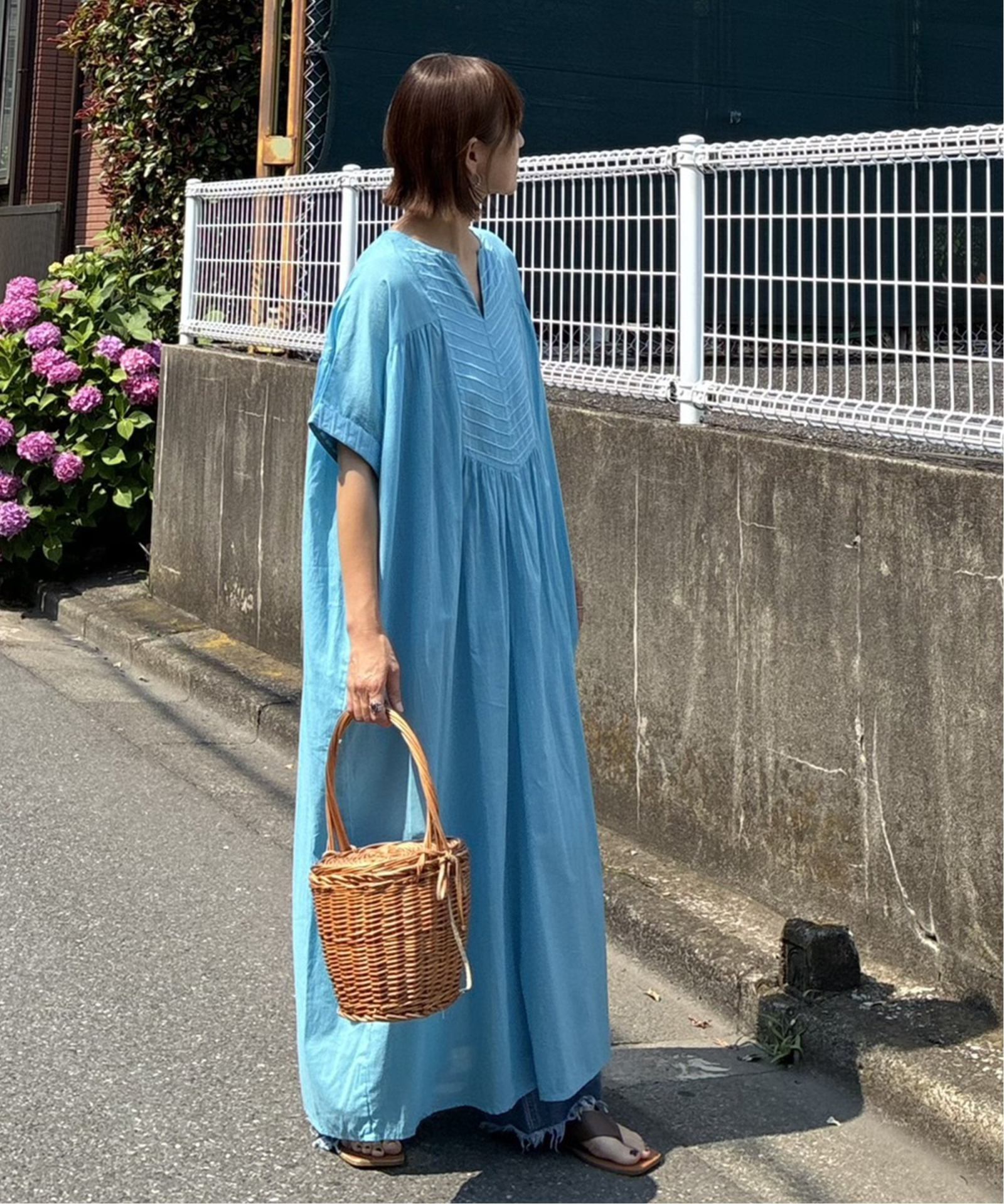 高身長さんサイズ有］【notch. by KR 】フロント刺繍スキッパー