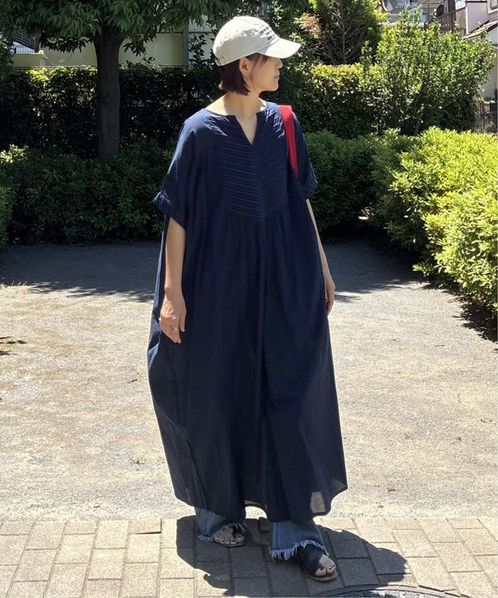 高身長さんサイズ有］【notch. by KR 】フロント刺繍スキッパー