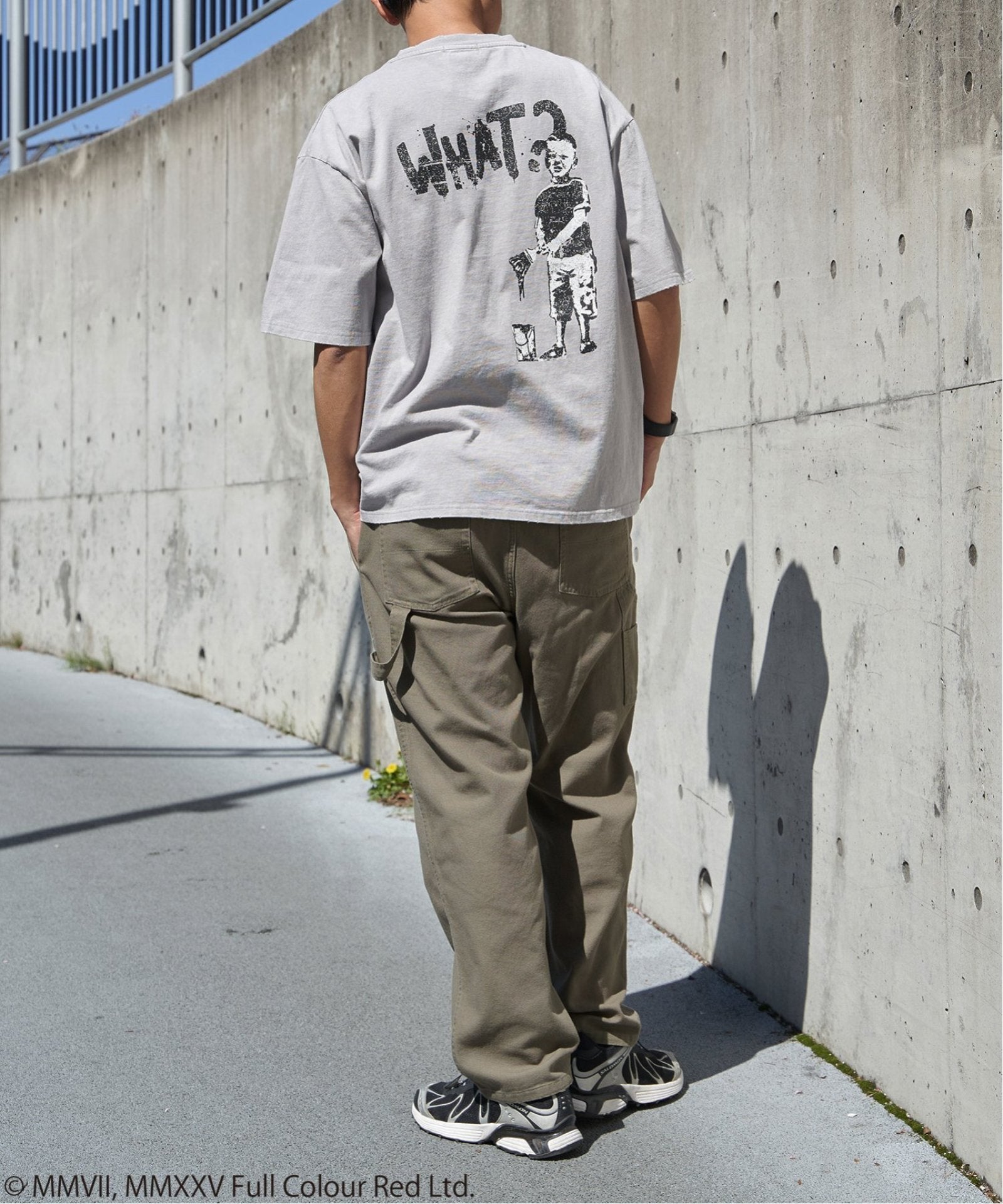 Banksy バンクシー Whatever Boy スノーウォッシュTシャツ,VENCE