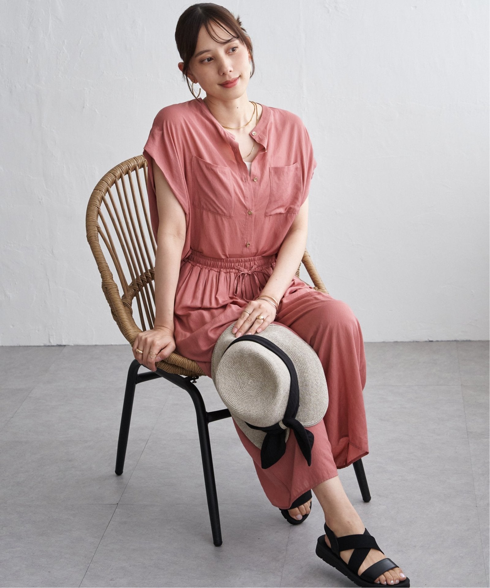 セットアップ対応】冷感ボイルラップスカーチョ,ikka| TOKYO DESIGN