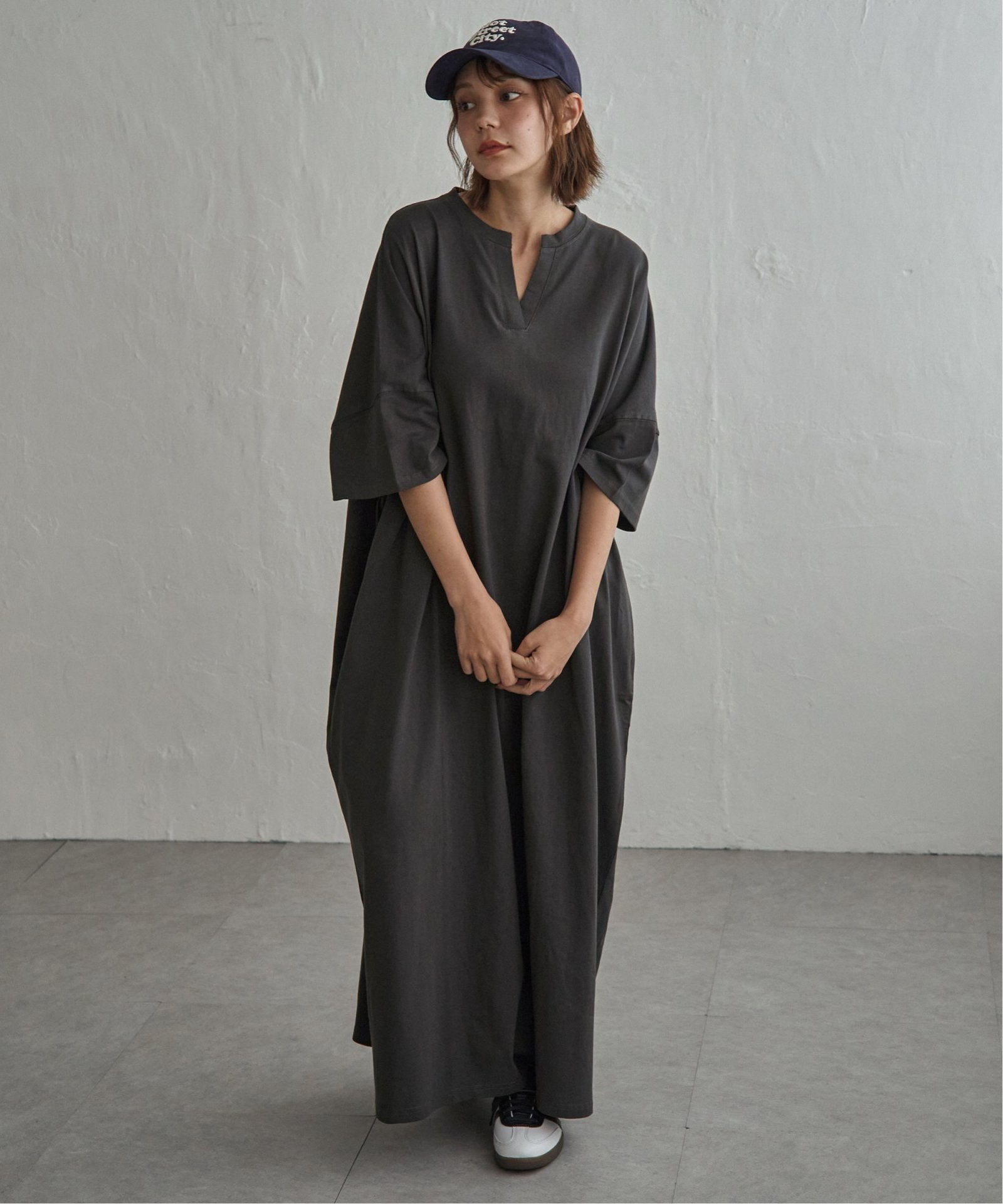 notch. by KR 】キーネック半袖ビッグワンピース,notch.| TOKYO DESIGN