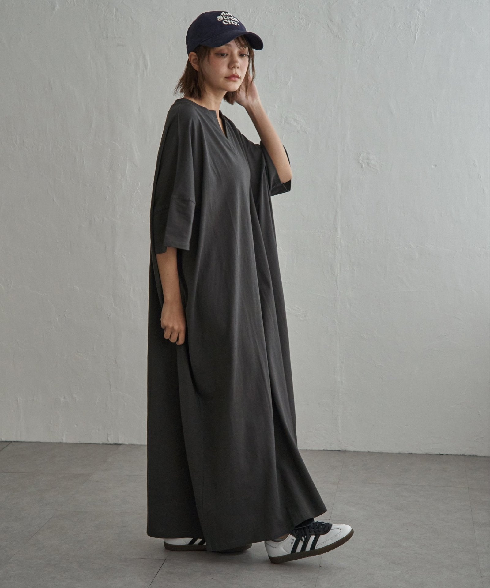 notch. by KR 】キーネック半袖ビッグワンピース,notch.| TOKYO DESIGN