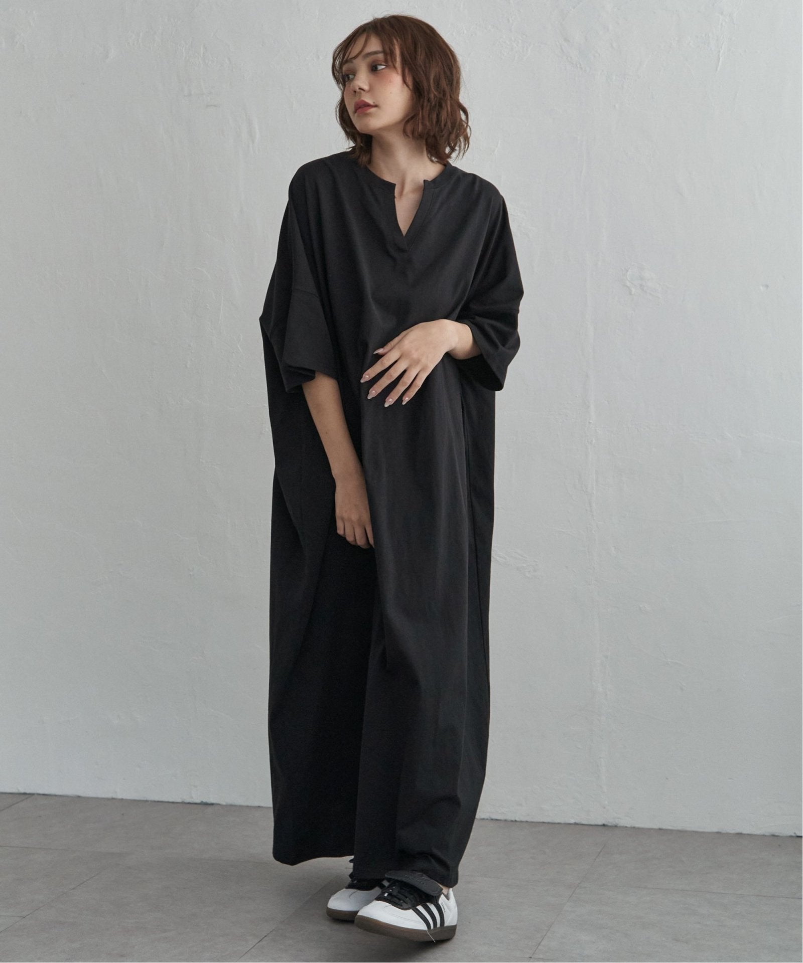 notch. by KR 】キーネック半袖ビッグワンピース,notch.| TOKYO DESIGN
