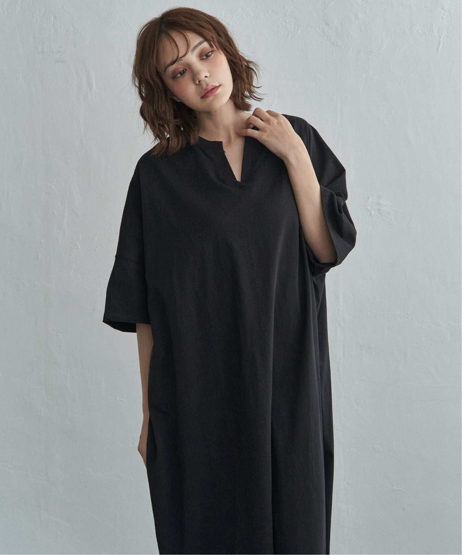 notch. by KR 】キーネック半袖ビッグワンピース,notch.| TOKYO DESIGN