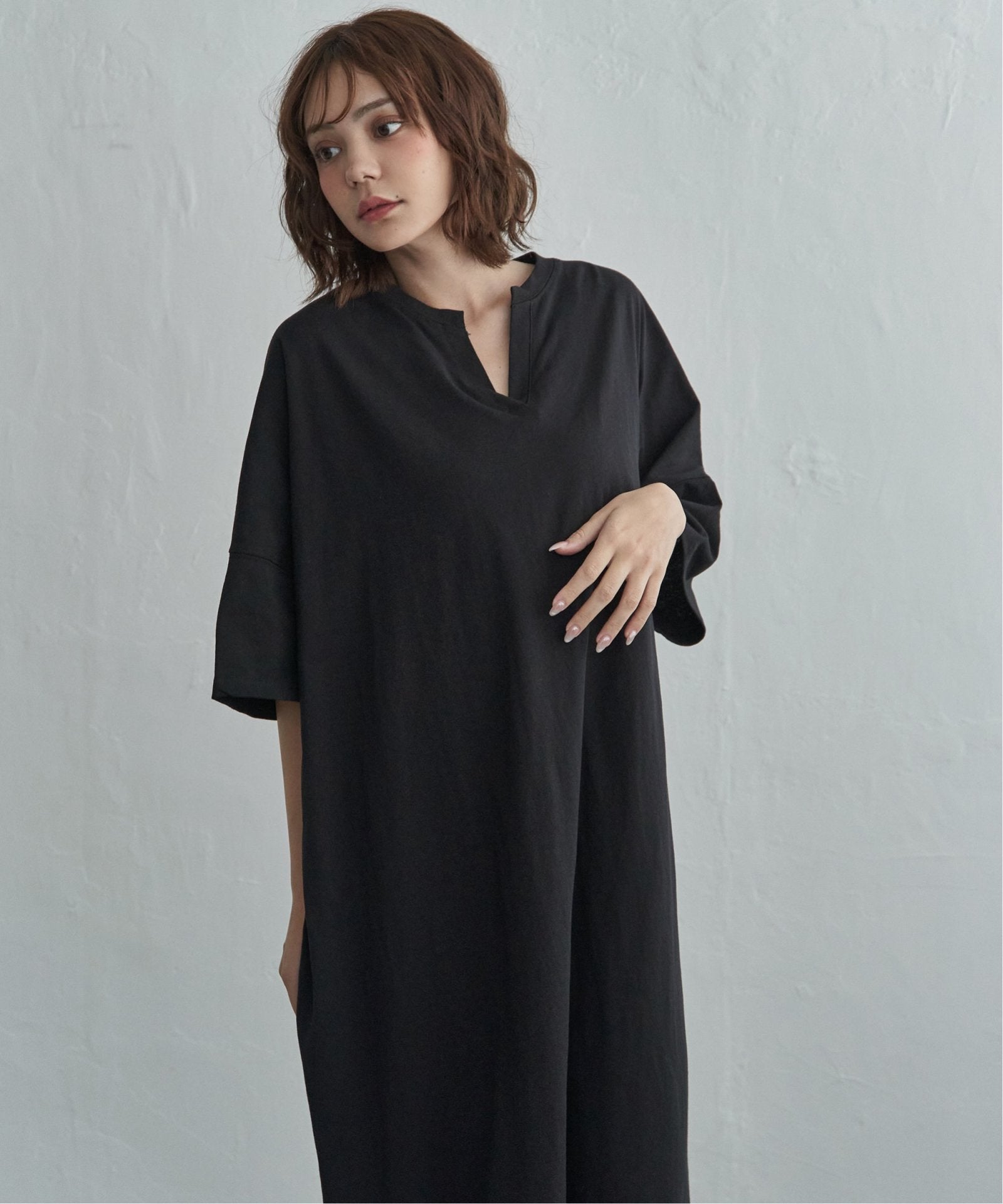 notch. by KR 】キーネック半袖ビッグワンピース,notch.| TOKYO DESIGN