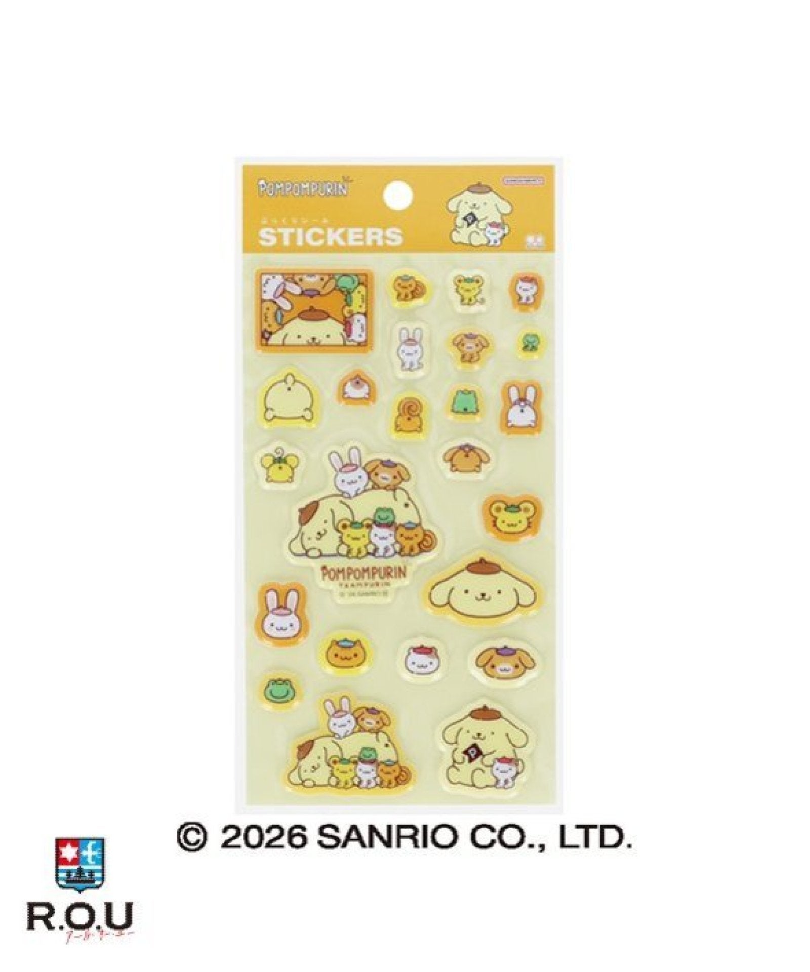 サンリオキャラクターズ ポムポムプリン ぷっくりシール SC チーム