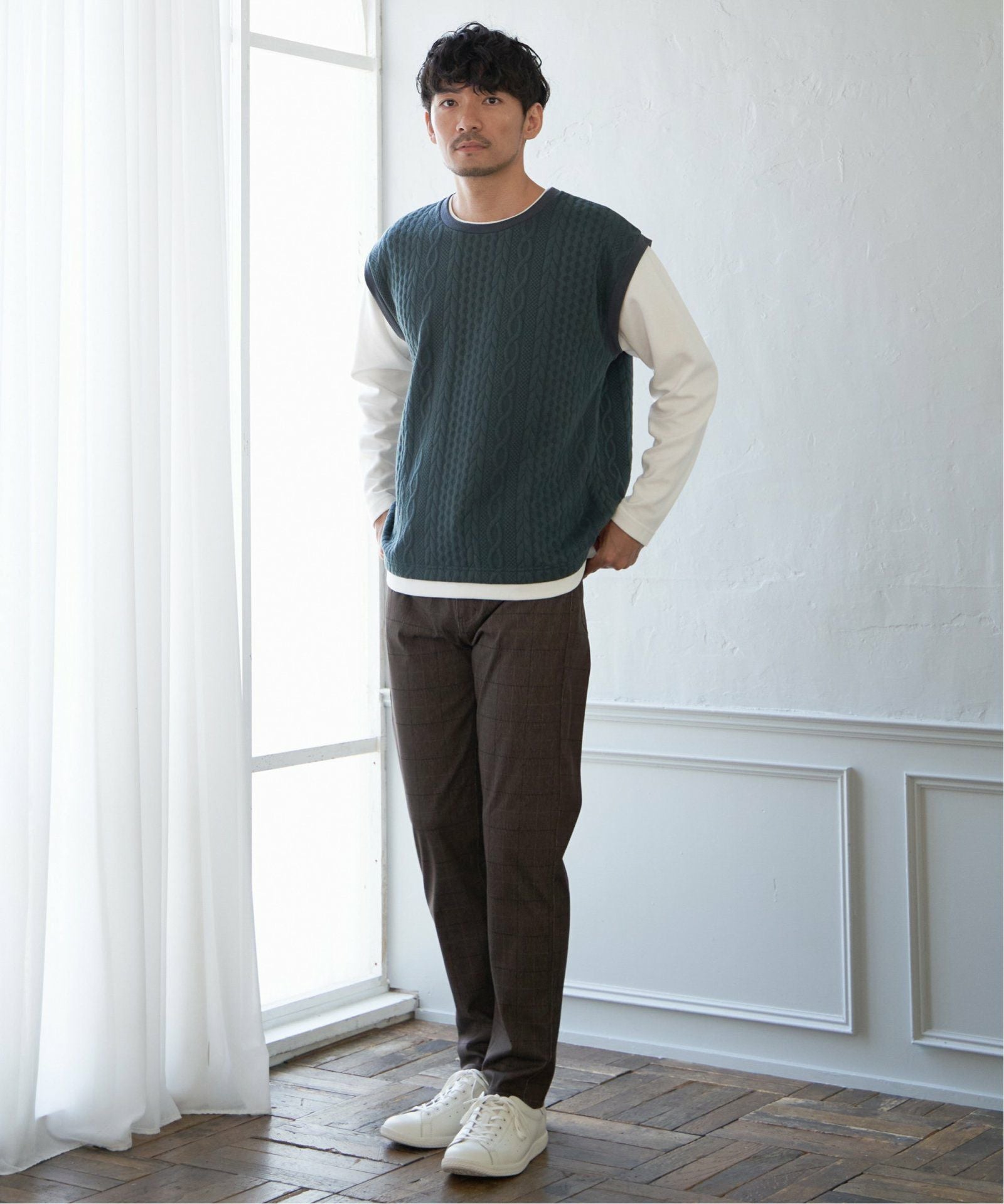 GOKU楽パンツ EASY STRETCH チェック5ポケット,ikka| TOKYO DESIGN CHANNEL