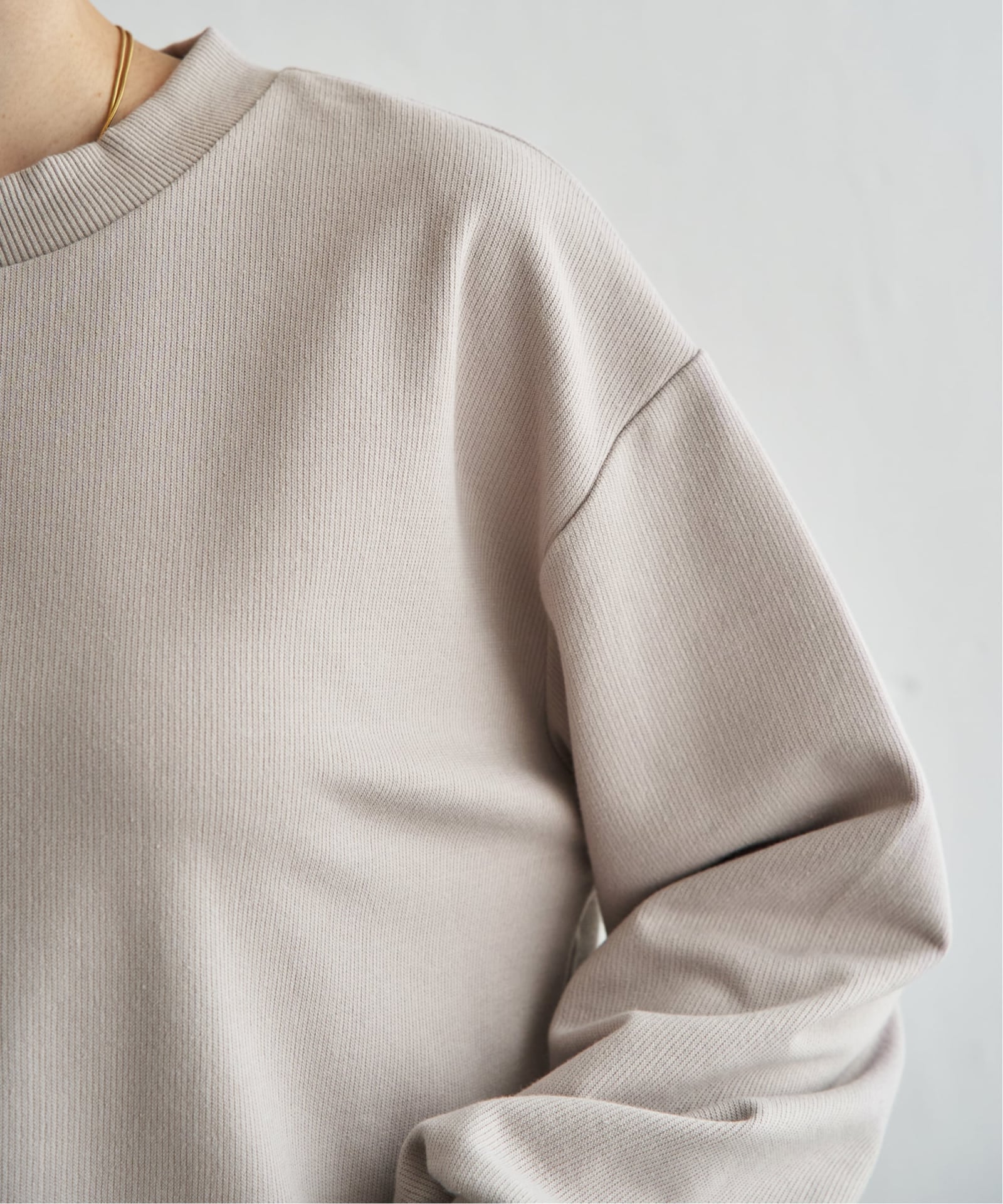 リブ裏毛裾レースレイヤードプルオーバー,ikka| TOKYO DESIGN CHANNEL