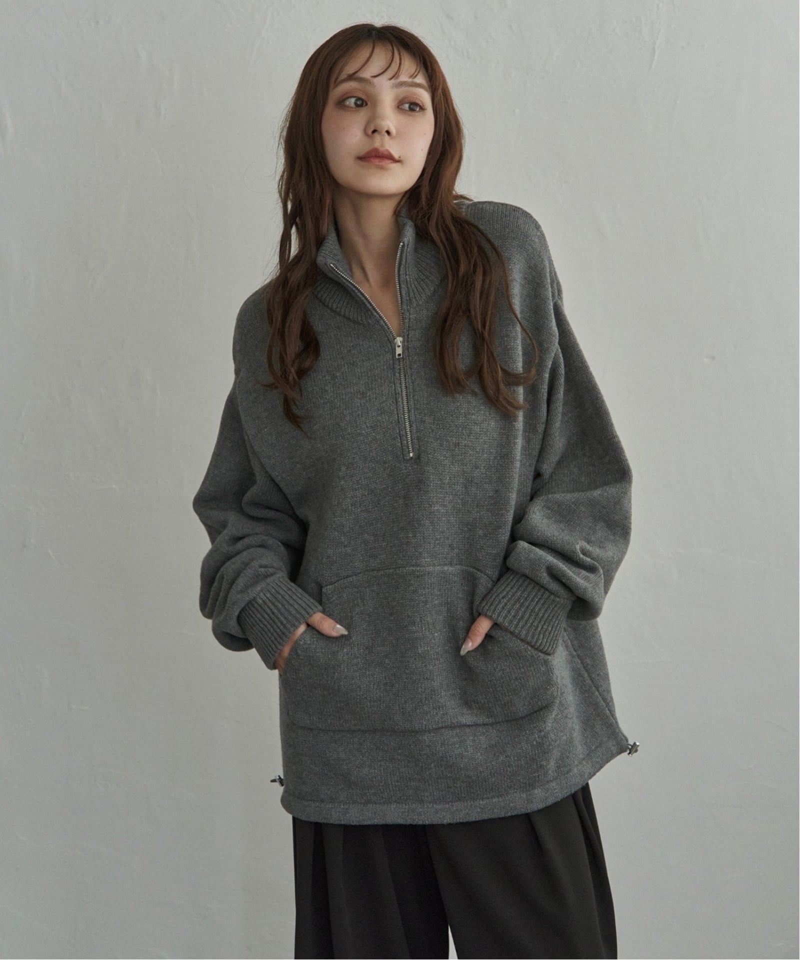 【新品未使用】St ANDREWS ハーフジップ ニット セットアップ対応】ハーフジッププルオーバーニット,notch.| TOKYO