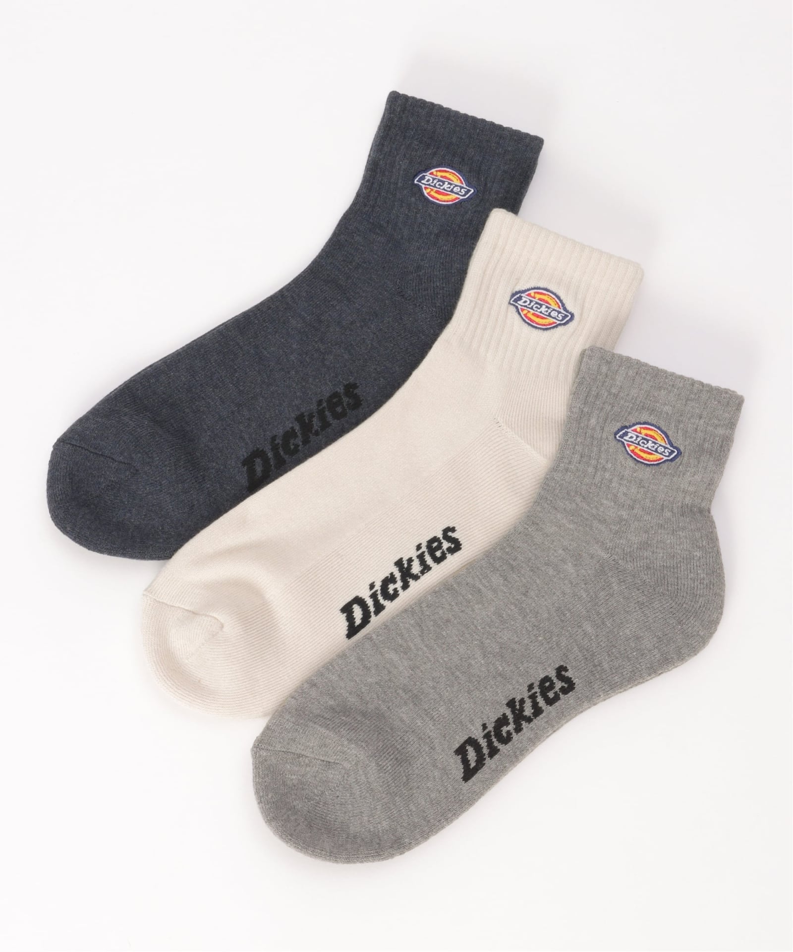 ★ KAI★TAKUです★ Dickies ディッキーズ クォーター丈ソックス 3足セット,ikka| TOKYO