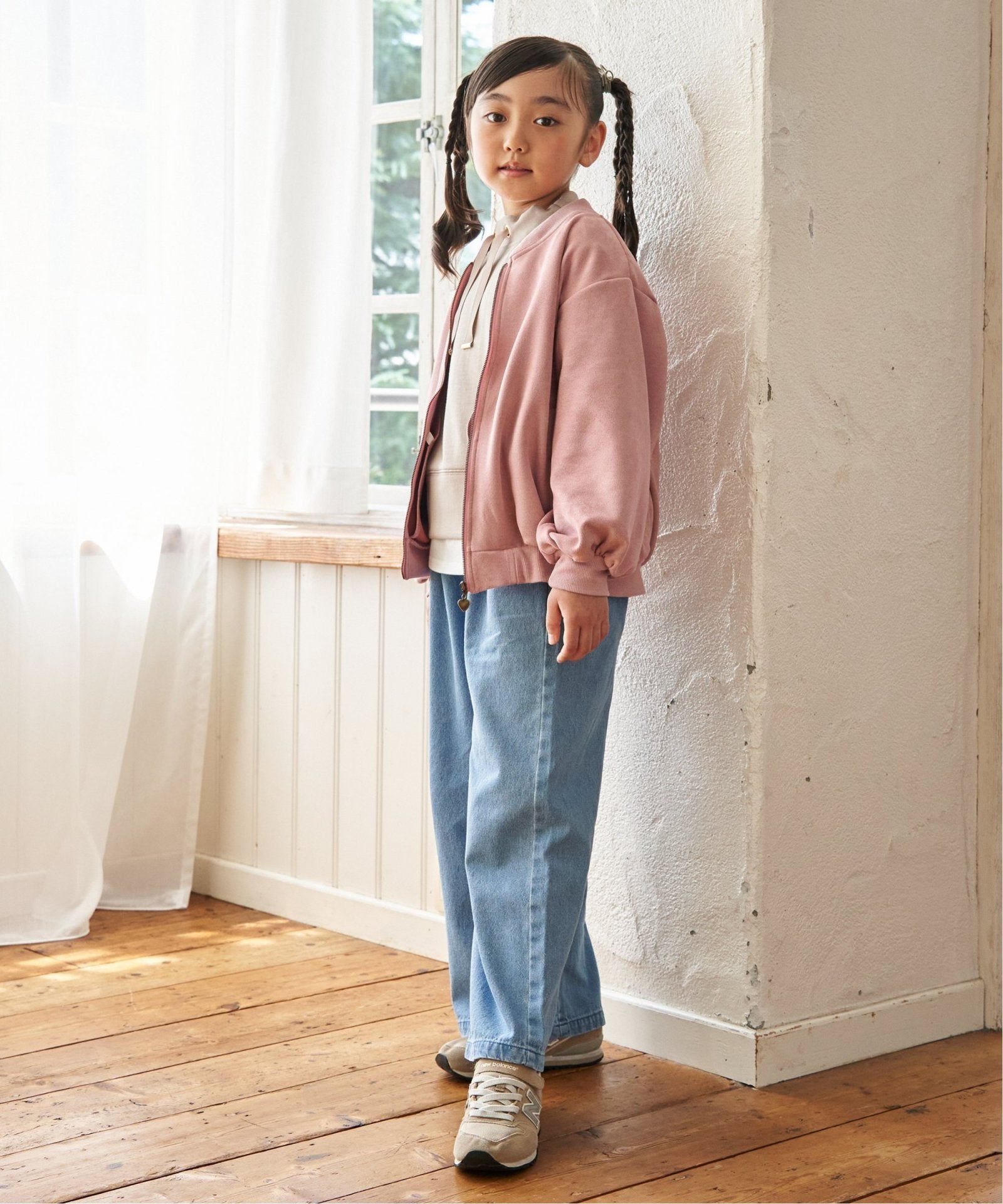 親子コーデ】フェイクスエードブルゾン（120~160cm）,ikka| TOKYO