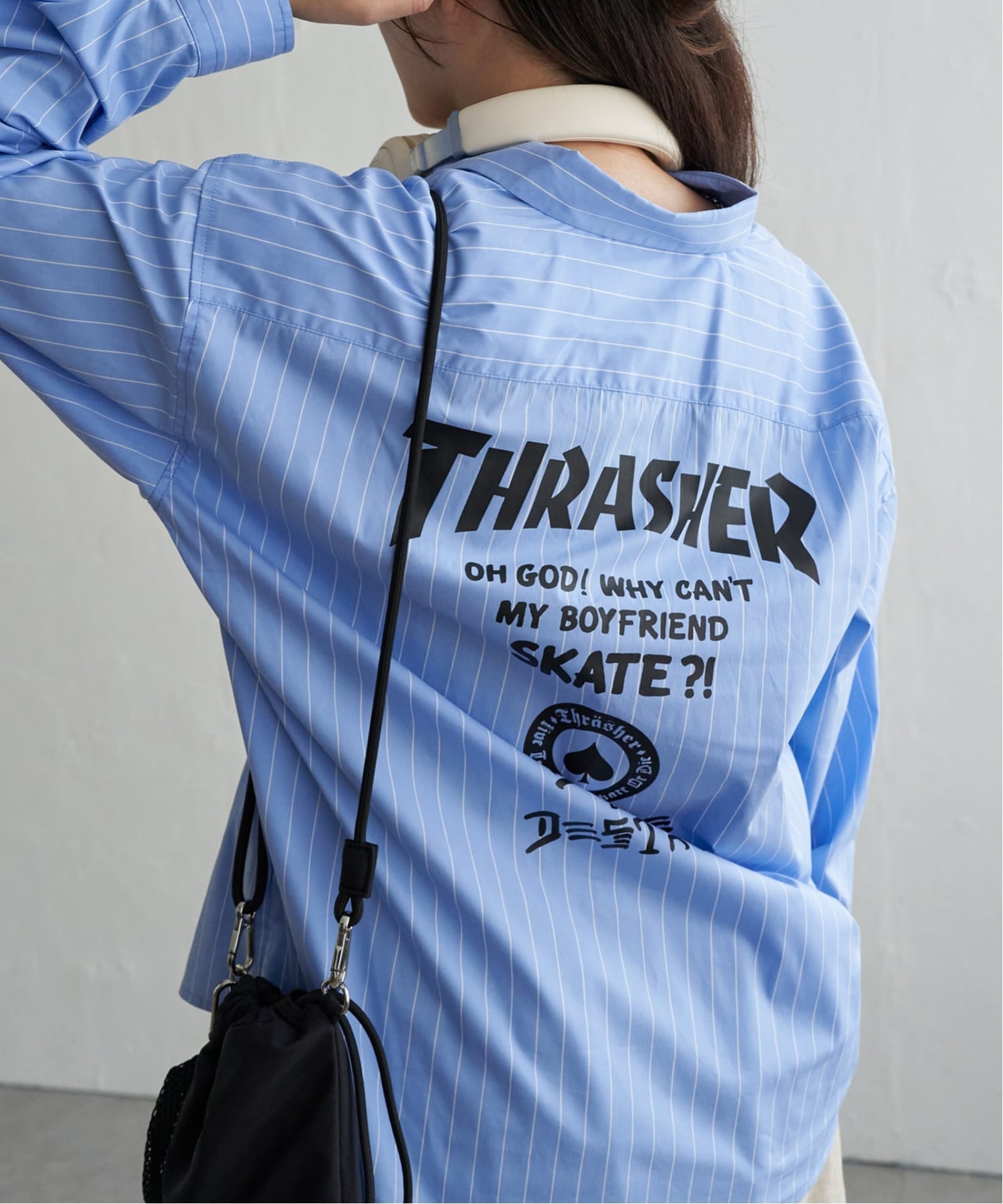 THRASHER スラッシャー ストライプシャツ,VENCE| TOKYO DESIGN CHANNEL