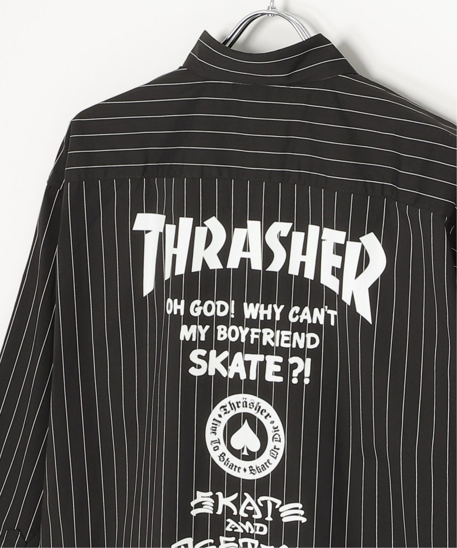 THRASHER スラッシャー ストライプシャツ,VENCE| TOKYO DESIGN CHANNEL