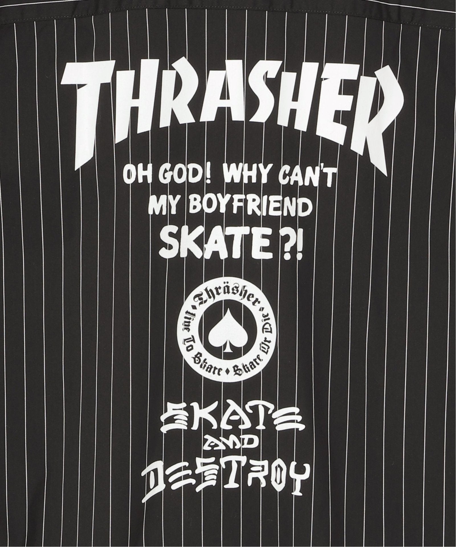 THRASHER スラッシャー ストライプシャツ,VENCE| TOKYO DESIGN CHANNEL