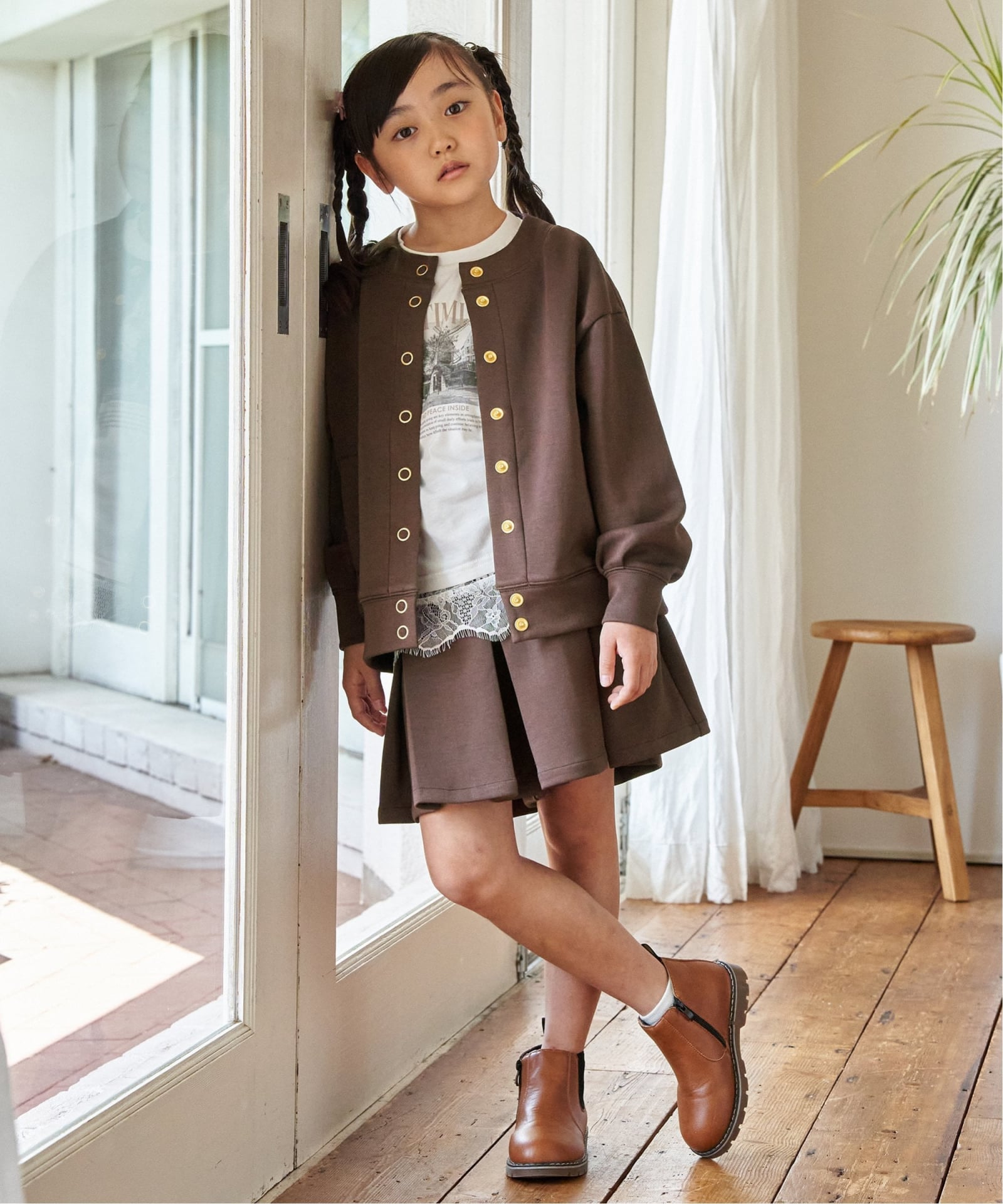 ポンポン付きダンボールキュロット（120~160cm）,ikka| TOKYO DESIGN