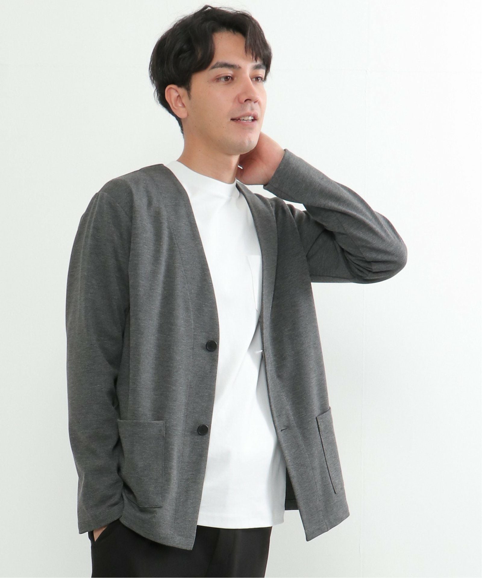 TOCCA　洗える　ジャケット風　バイカラーカーディガン GOOD MAGIC ニットジャケット風カーディガン / TOCCA | ファッション
