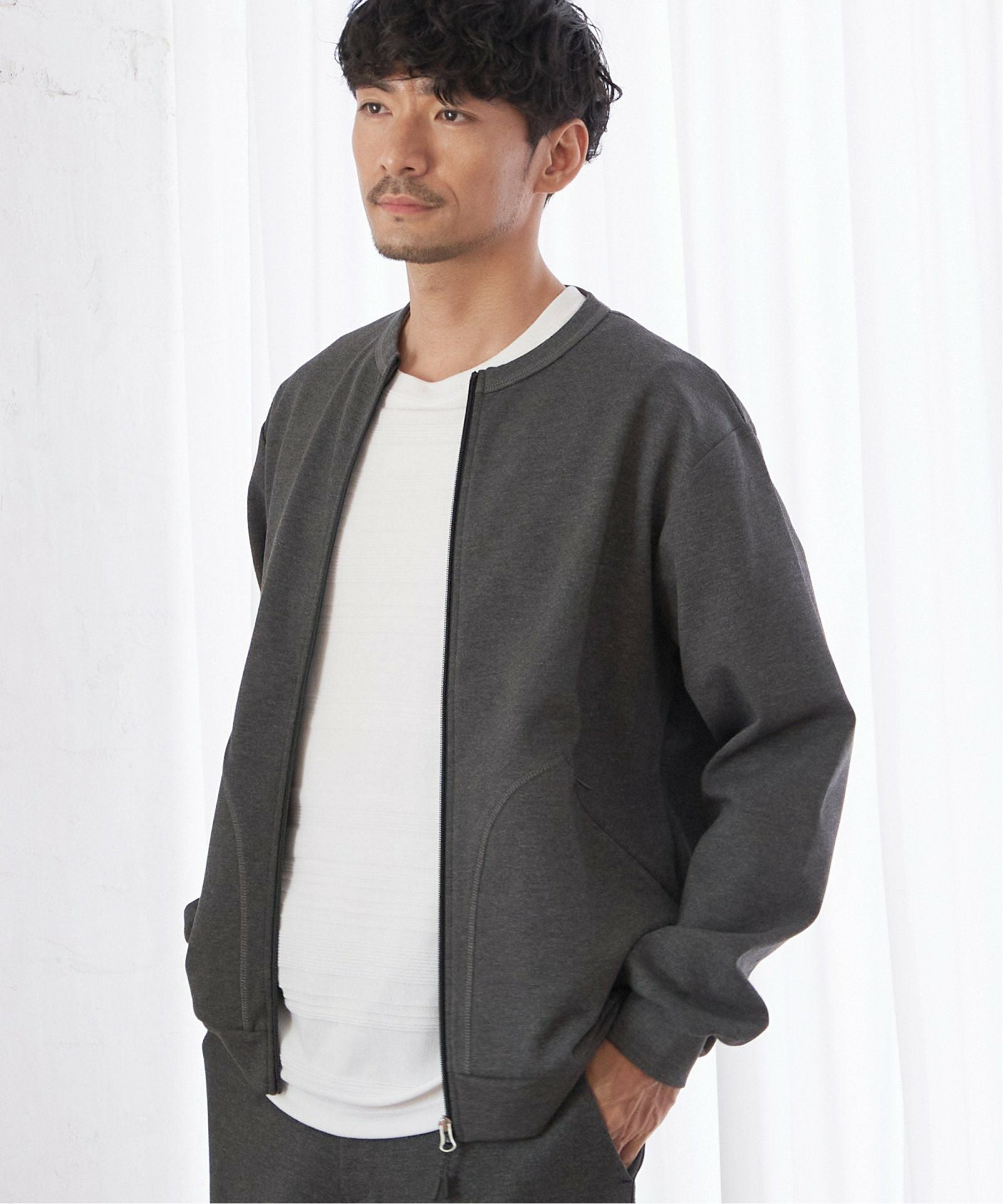 専用:COMFY ジップカーディガン テックストレッチジップカーディガン,ikka| TOKYO DESIGN CHANNEL