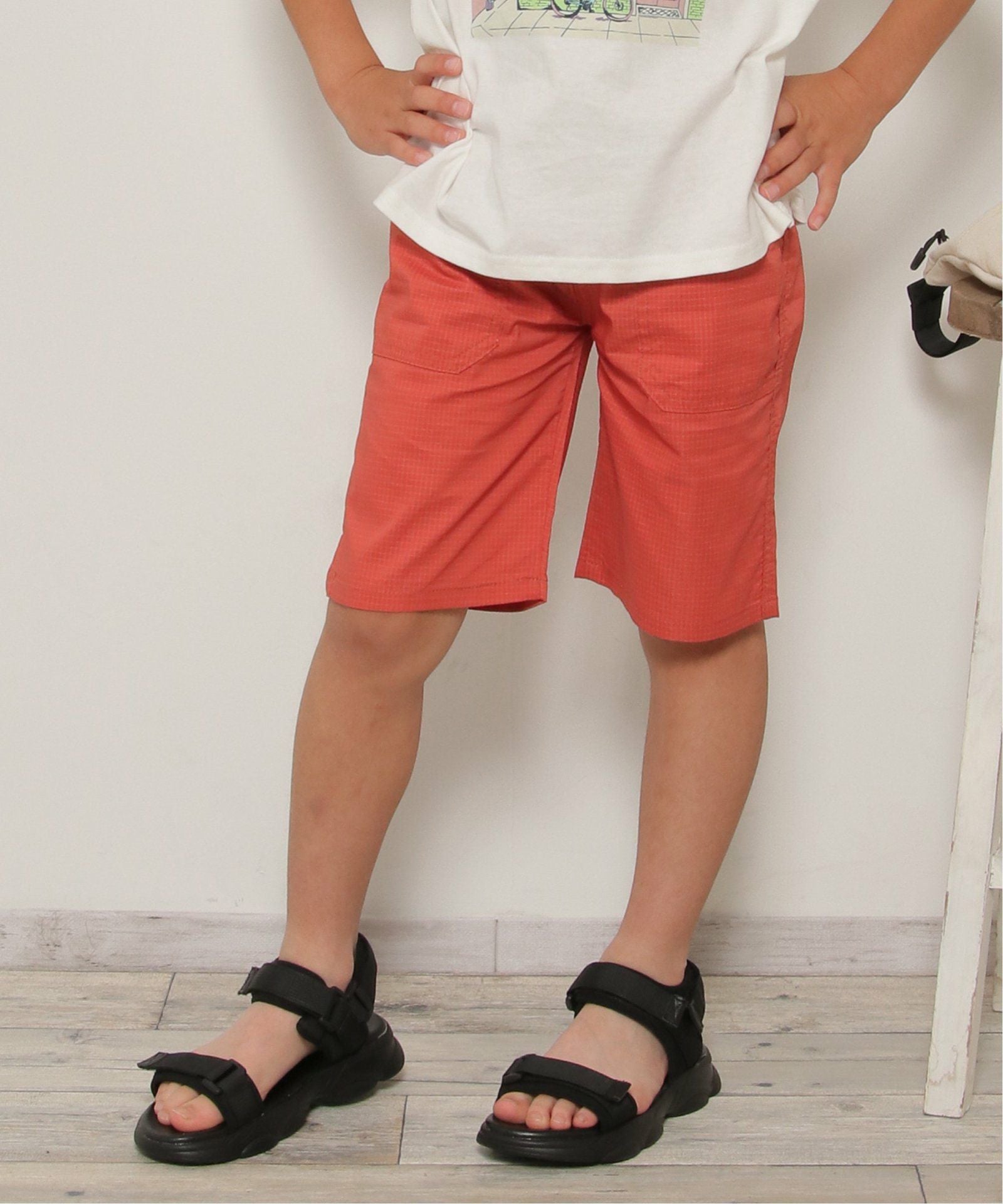 軽涼）ストレッチリップハーフパンツ（120~160cm）,40%OFF| TOKYO