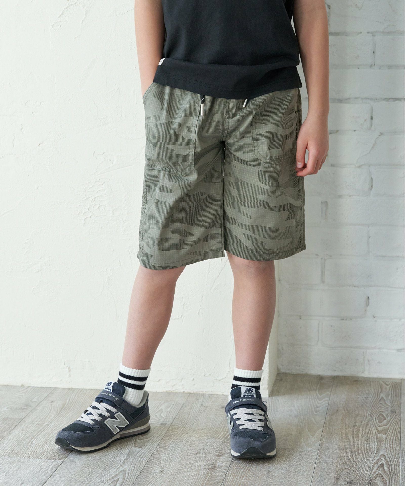 軽涼）ストレッチリップハーフパンツ（120~160cm）,40%OFF| TOKYO