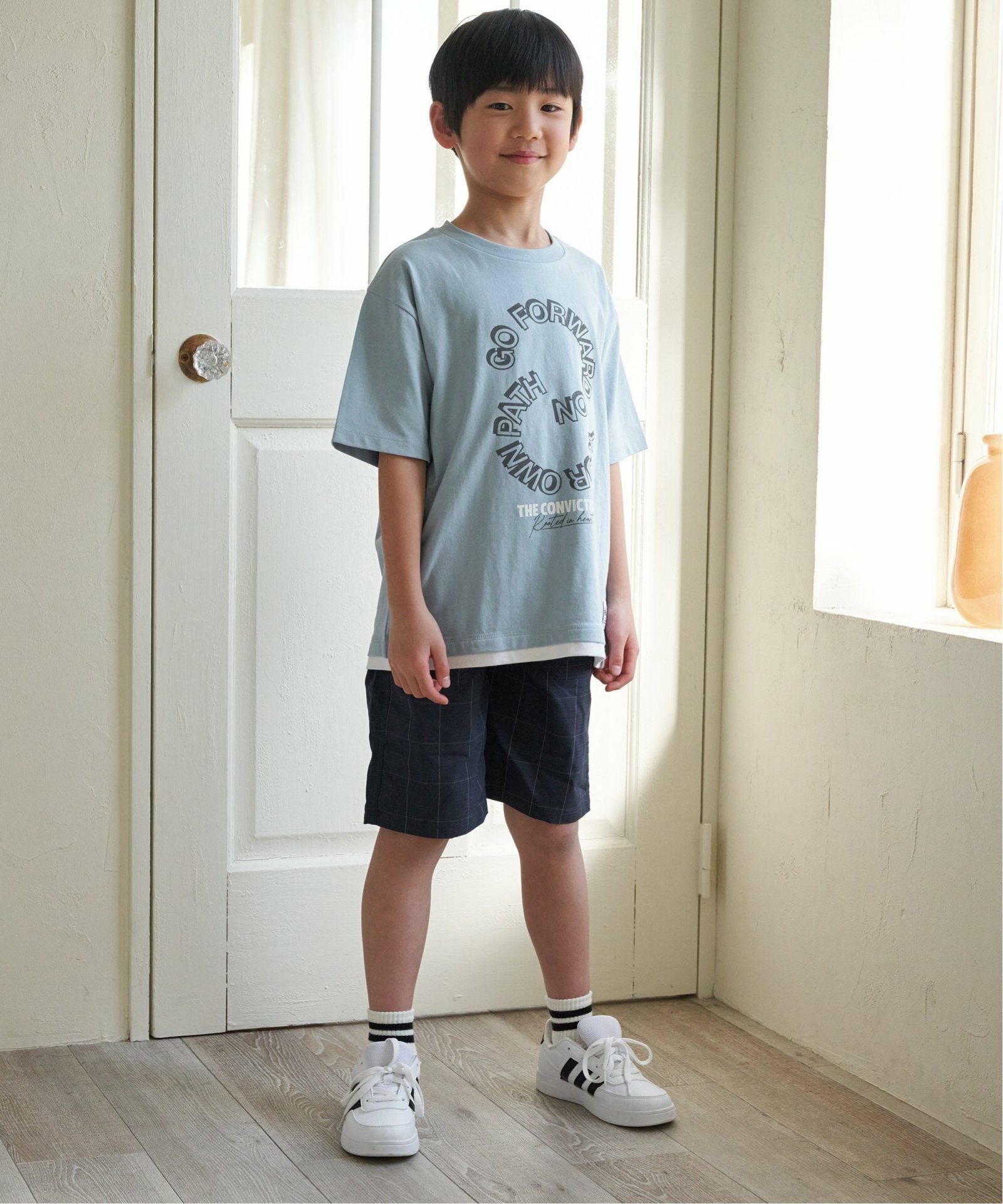 軽涼）ストレッチリップハーフパンツ（120~160cm）,40%OFF| TOKYO