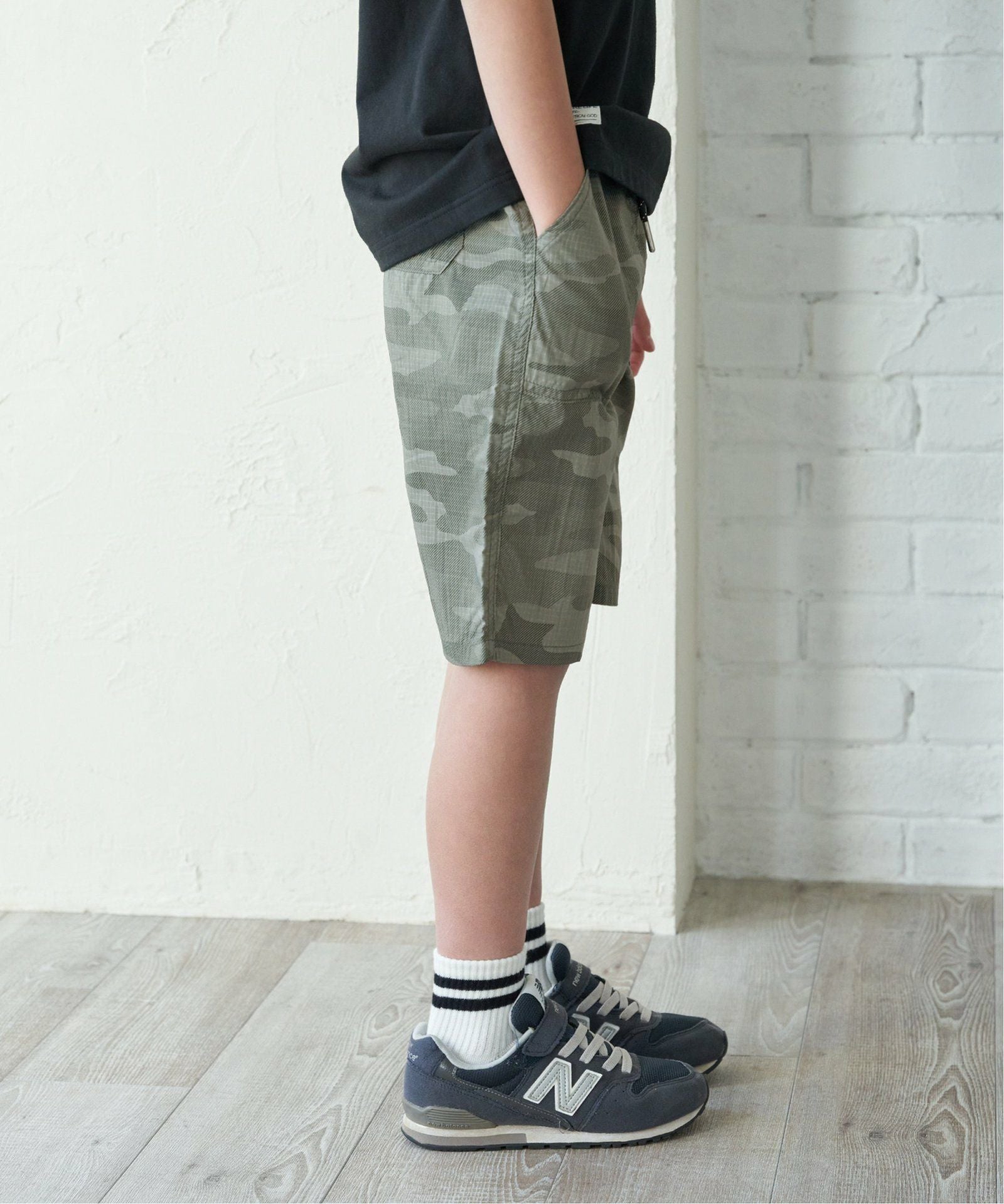 軽涼）ストレッチリップハーフパンツ（120~160cm）,40%OFF| TOKYO