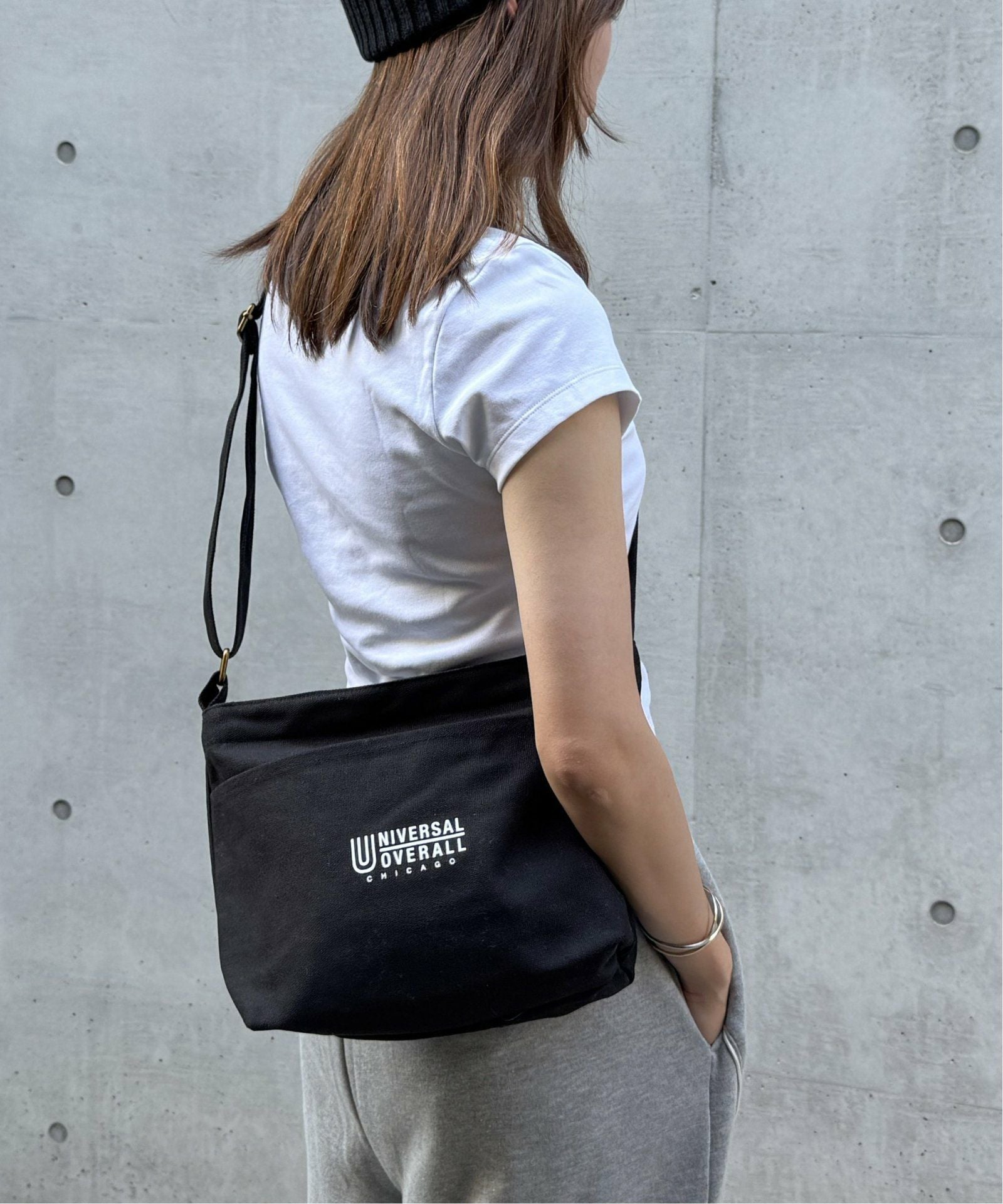 UNIVERSAL OVERALL キャンバスショルダーバッグ,ikka| TOKYO DESIGN