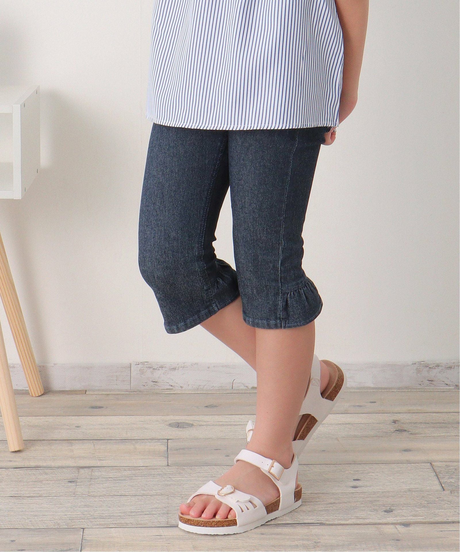 後ろフリルクロップドパンツ（120~160cm）,ikka| TOKYO DESIGN CHANNEL