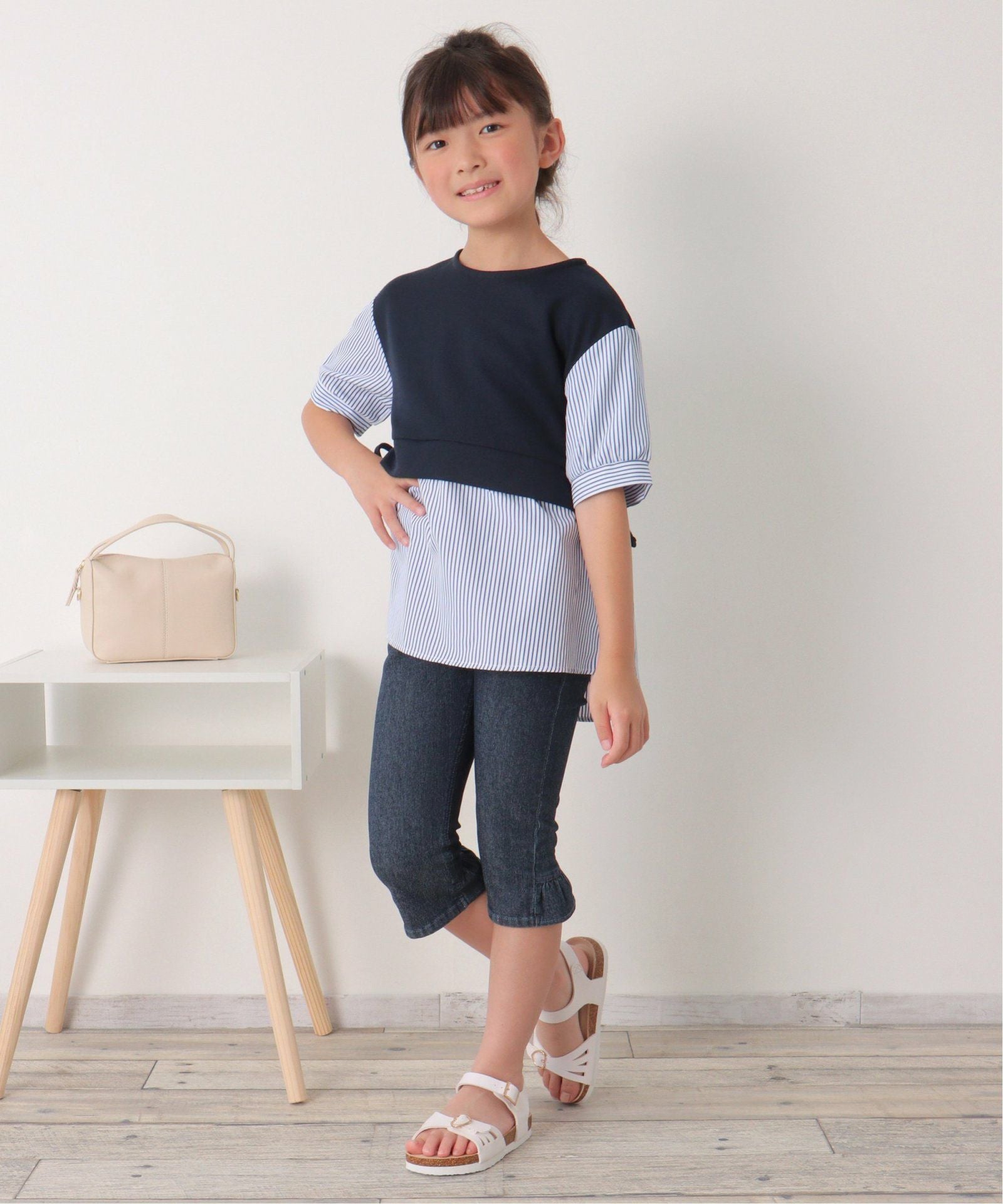 後ろフリルクロップドパンツ（120~160cm）,60%OFF| TOKYO DESIGN CHANNEL