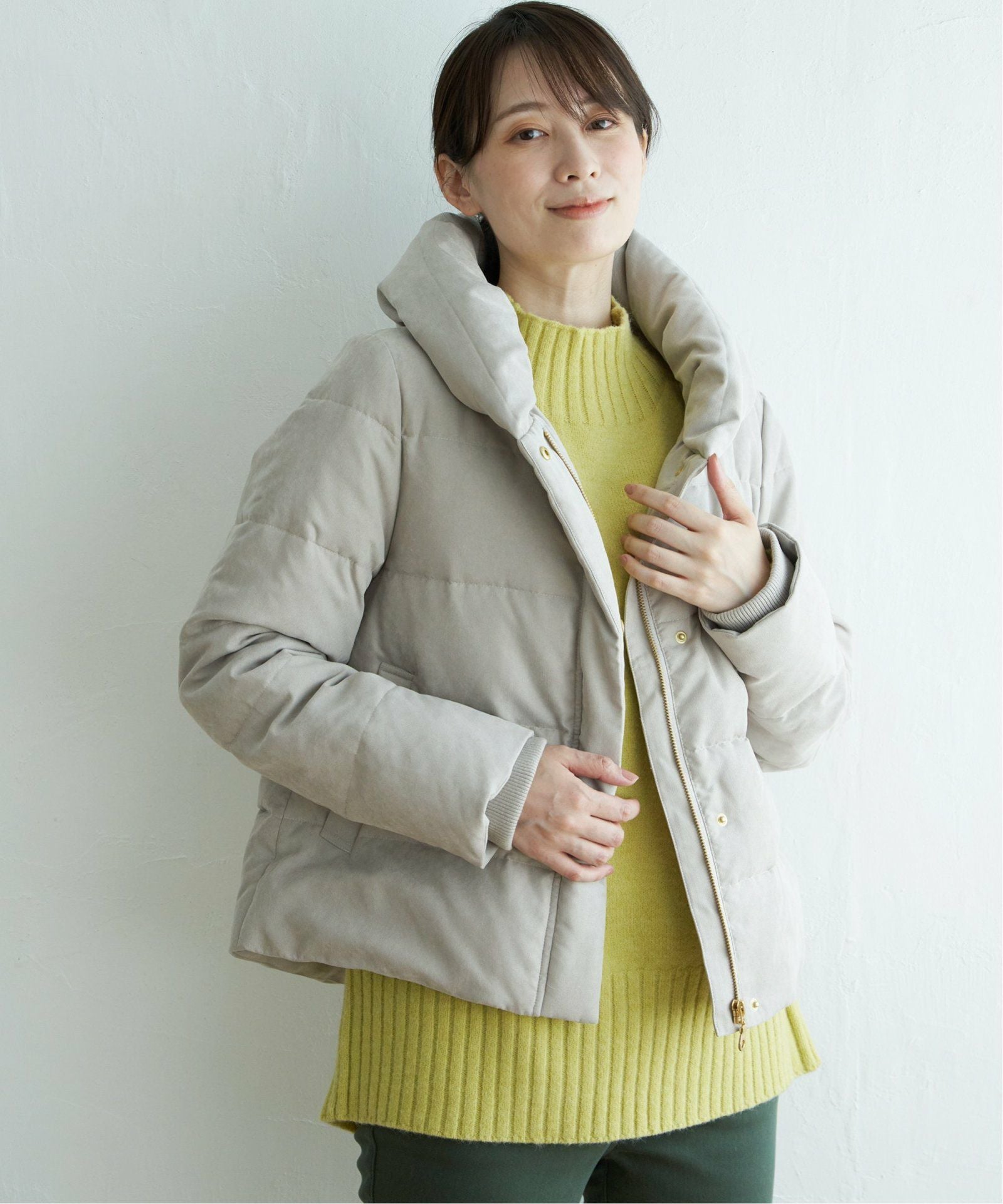 親子コーデ】洗えるダウン細コールジャケット,ikka| TOKYO DESIGN CHANNEL