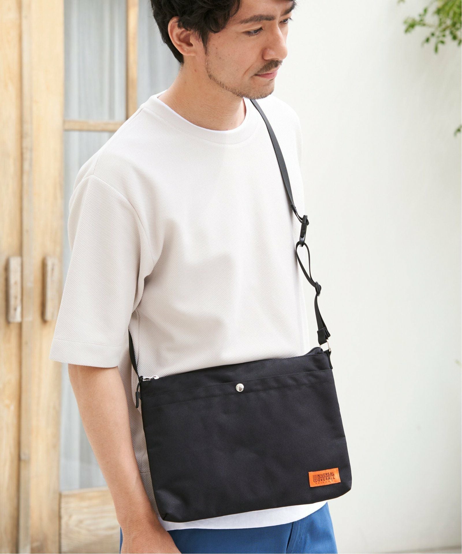 UNIVERSAL OVERALL ユニバーサルオーバーオール 撥水サコッシュ,ikka