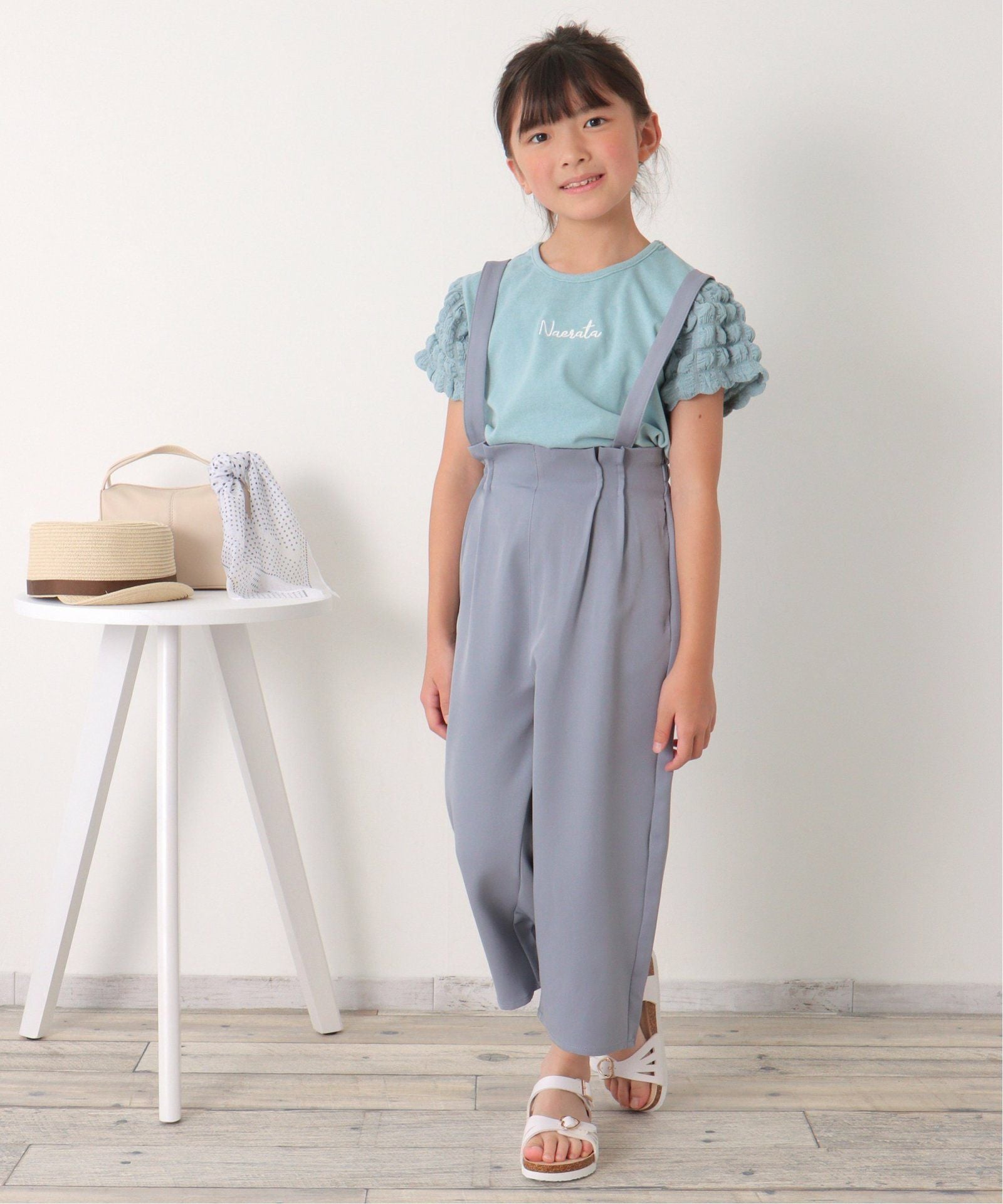 ストレッチサス付きワイドパンツ（120~160cm）,30%OFF| TOKYO DESIGN