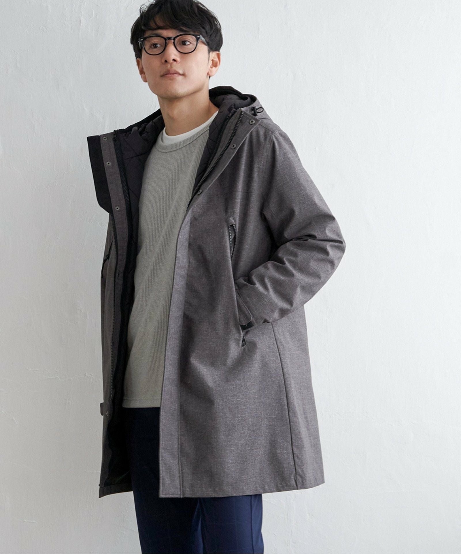 撥水】sorona(R) 3WAYロングコート,ikka| TOKYO DESIGN CHANNEL