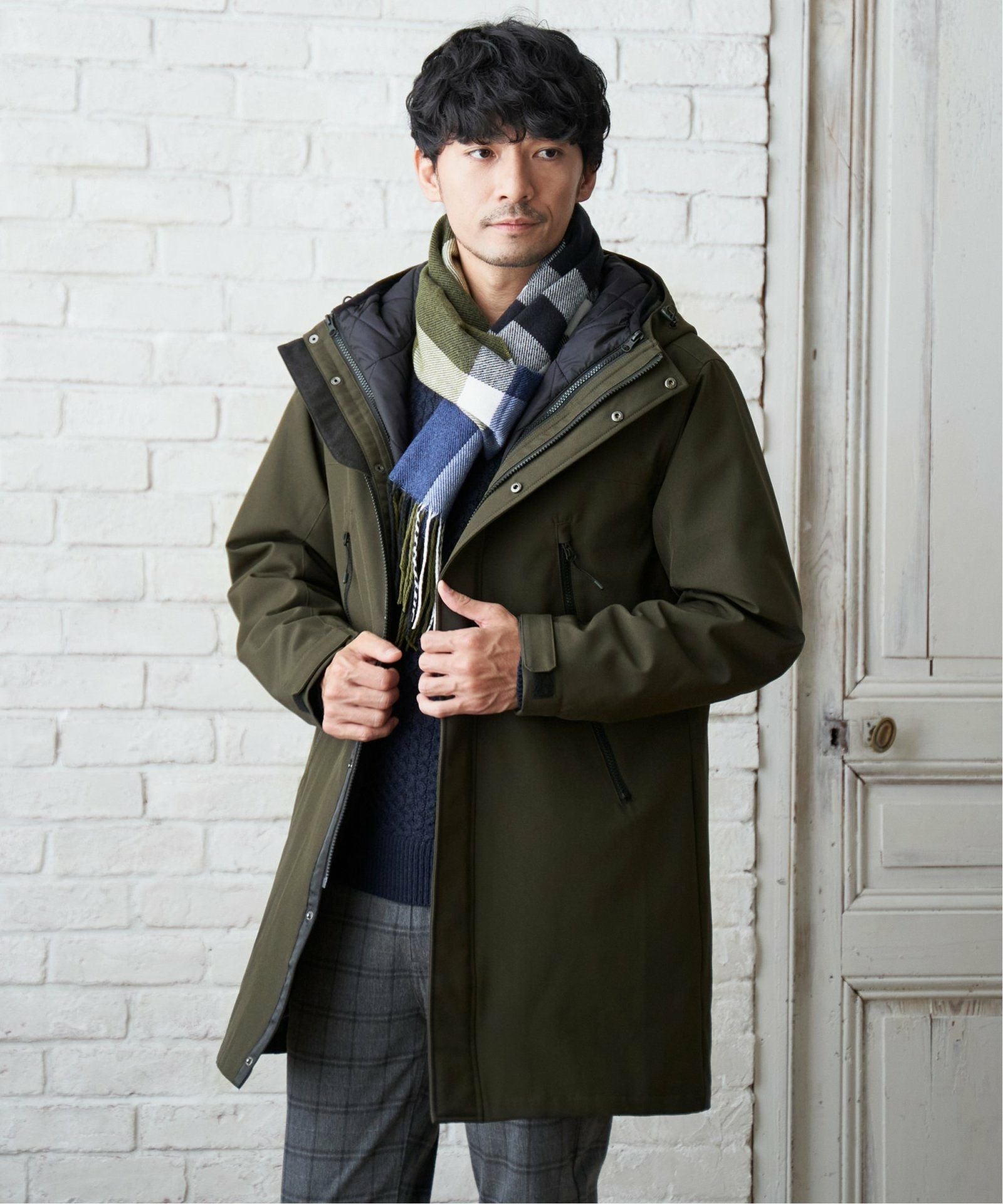 撥水】sorona(R) 3WAYロングコート,ikka| TOKYO DESIGN CHANNEL