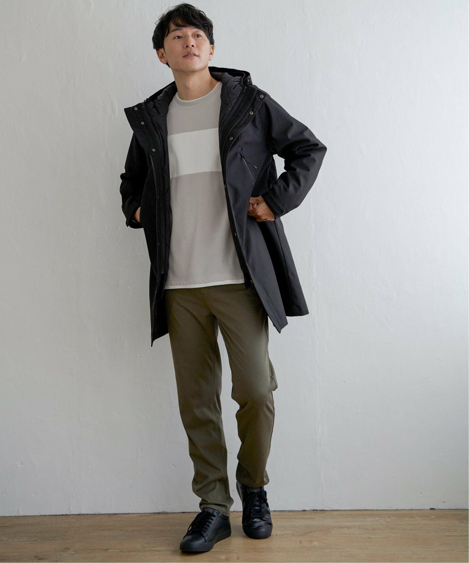 撥水】sorona(R) 3WAYロングコート,ikka| TOKYO DESIGN CHANNEL