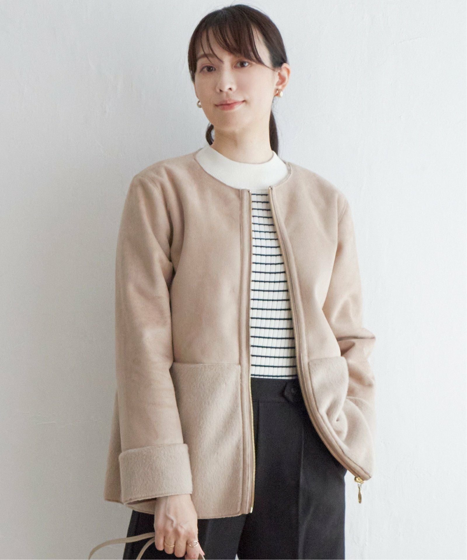intheriseボリュームファーシャイニージャケット(中綿) BOXボリューム中綿ジャケット – レディースファッション通販の夢展望