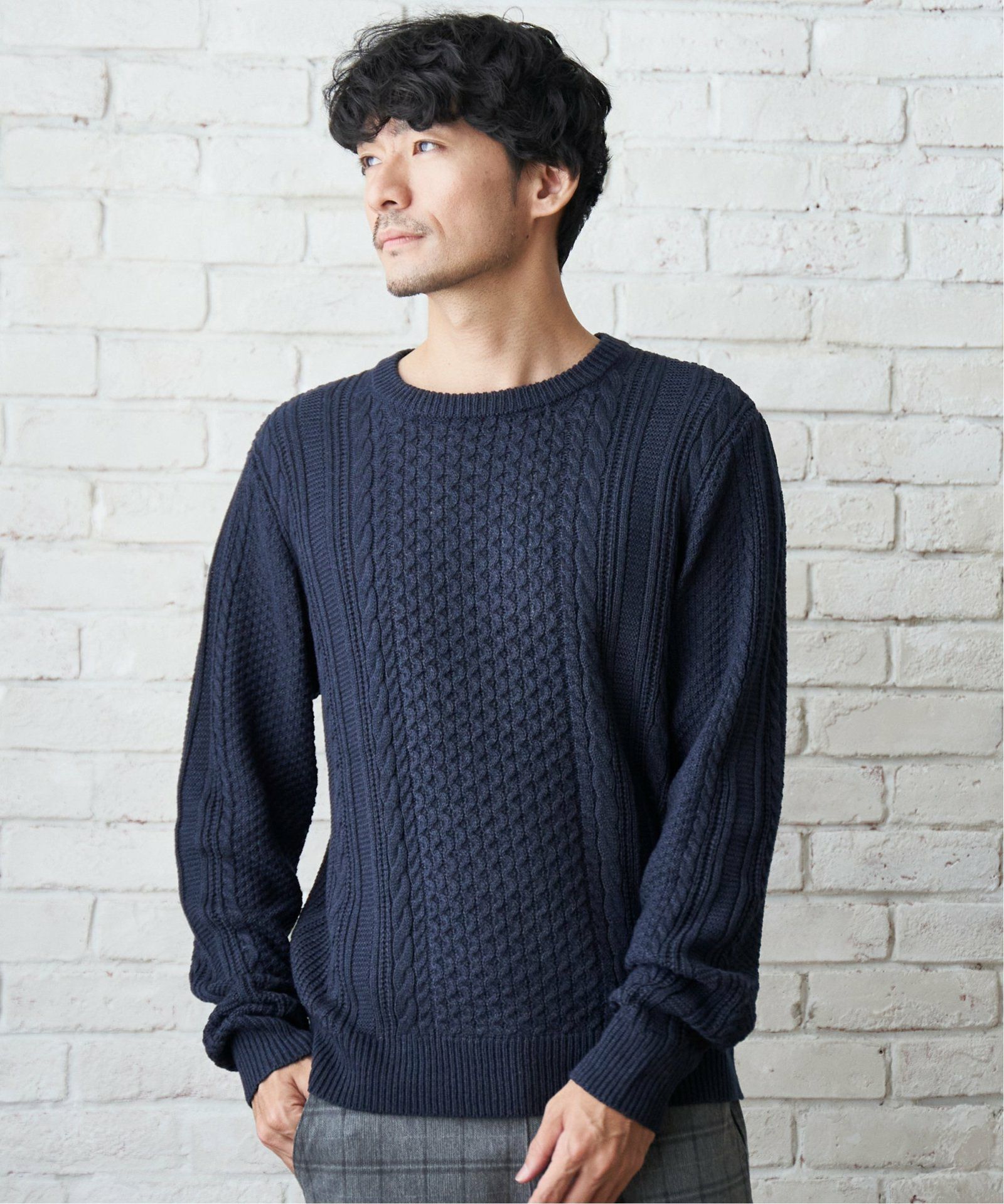 抗菌アランケーブルリサイクルニット,ikka| TOKYO DESIGN CHANNEL