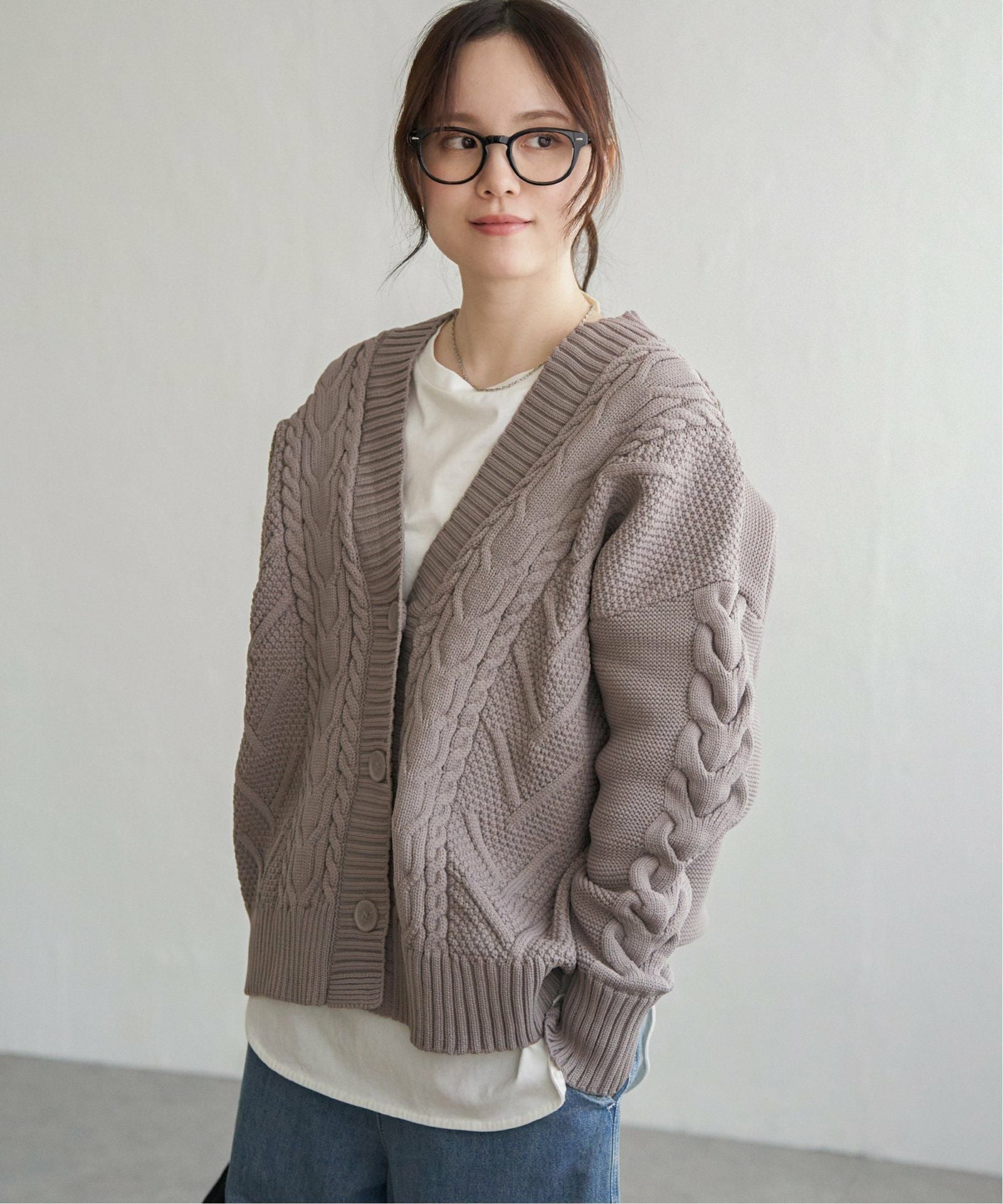 ケーブルボリュームカーディガン,30%OFF| TOKYO DESIGN CHANNEL