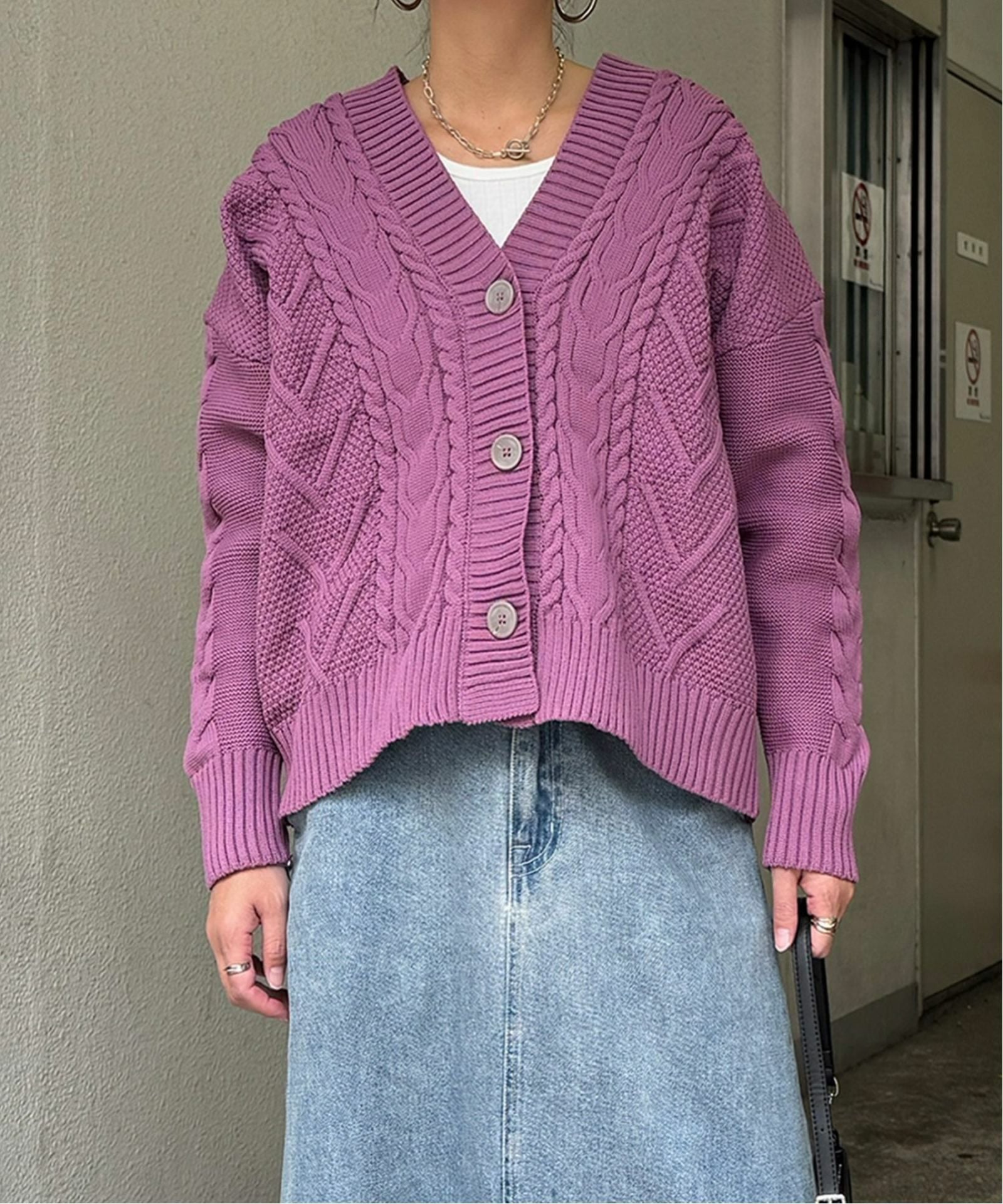 ケーブルボリュームカーディガン,30%OFF| TOKYO DESIGN CHANNEL