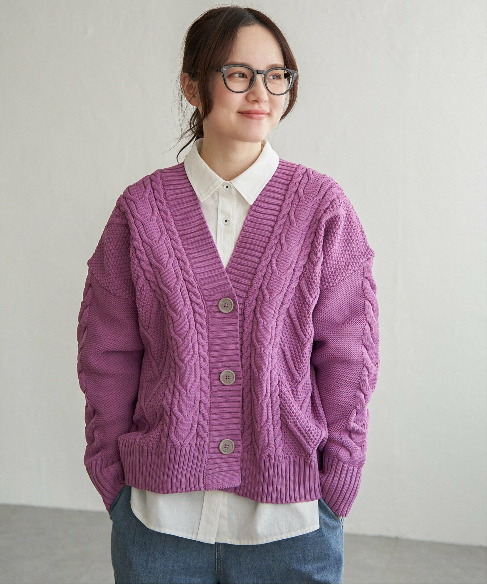 ケーブルボリュームカーディガン,30%OFF| TOKYO DESIGN CHANNEL