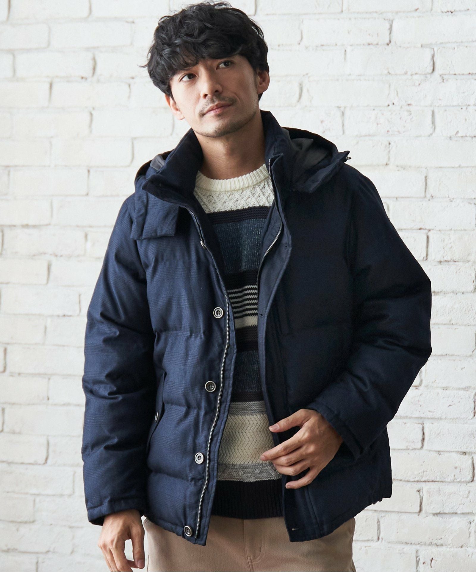 sorona(R)ウールライクフードブルゾン,ikka| TOKYO DESIGN CHANNEL